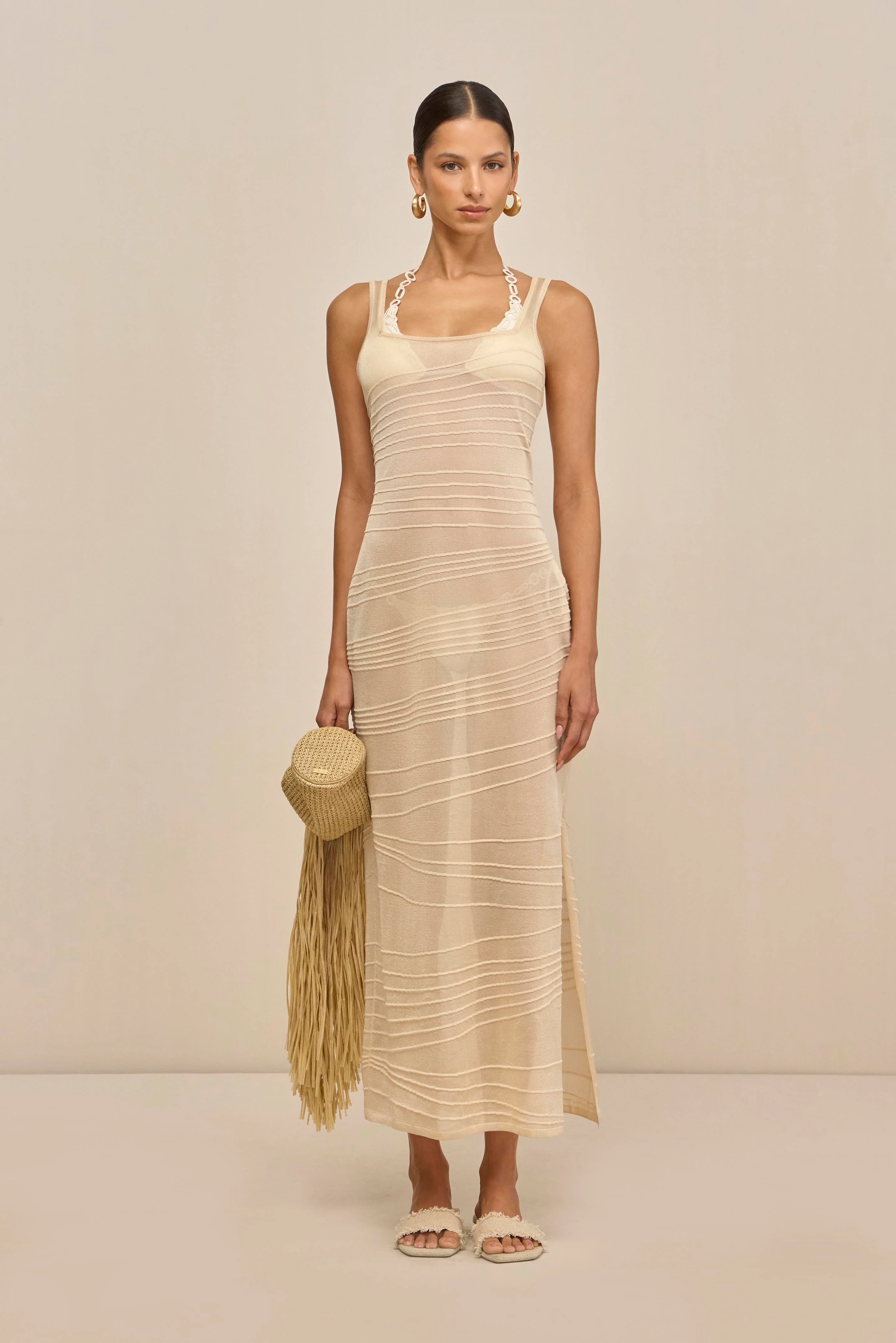MAI KNIT COVERUP DRESS - BEACH