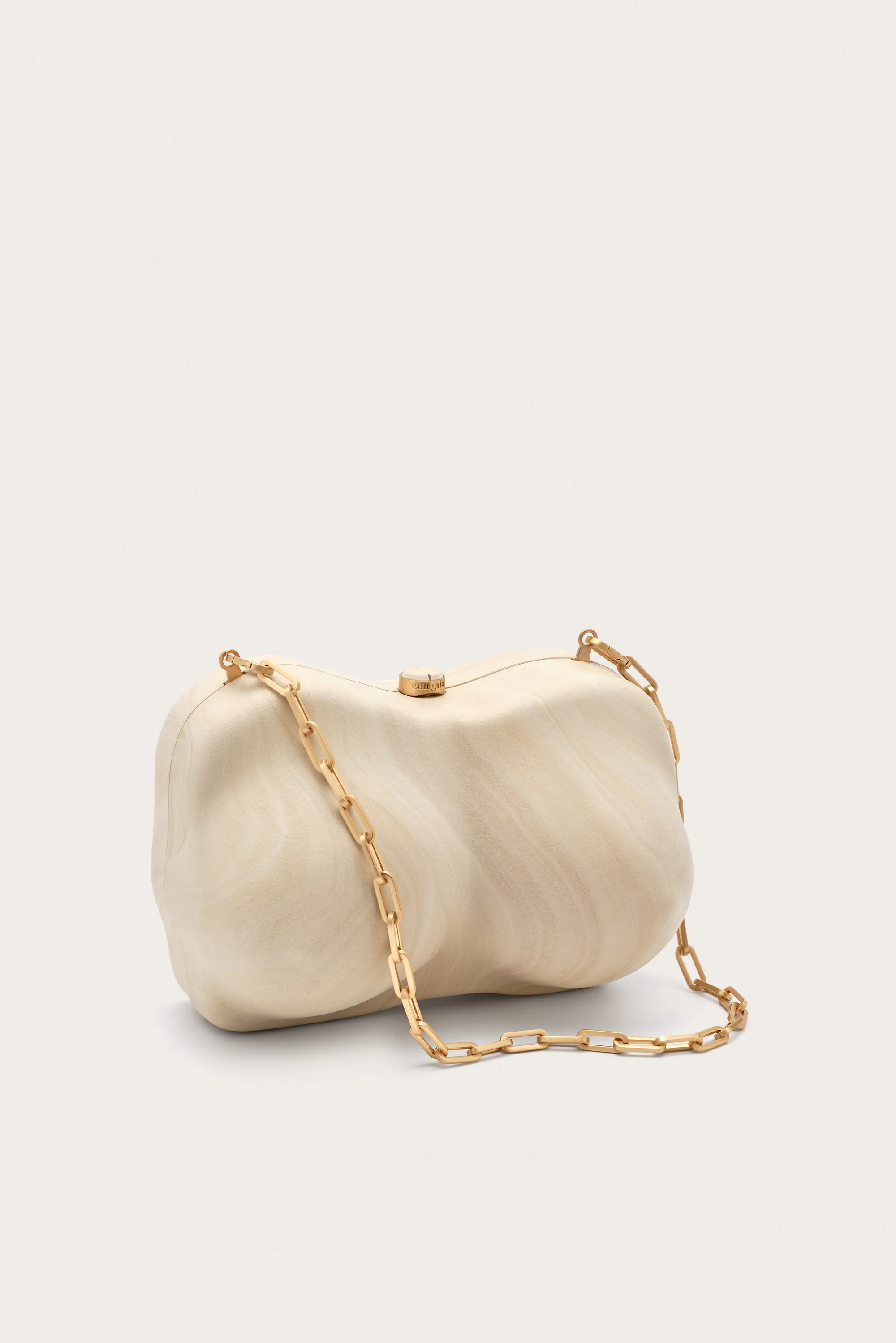 REINA CLUTCH - TRAVERTINE