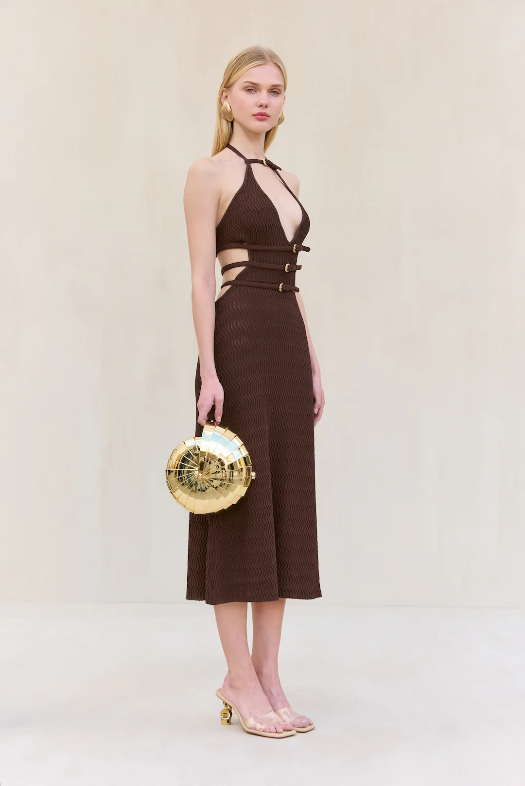 EVALEIGH KNIT DRESS - JAVA