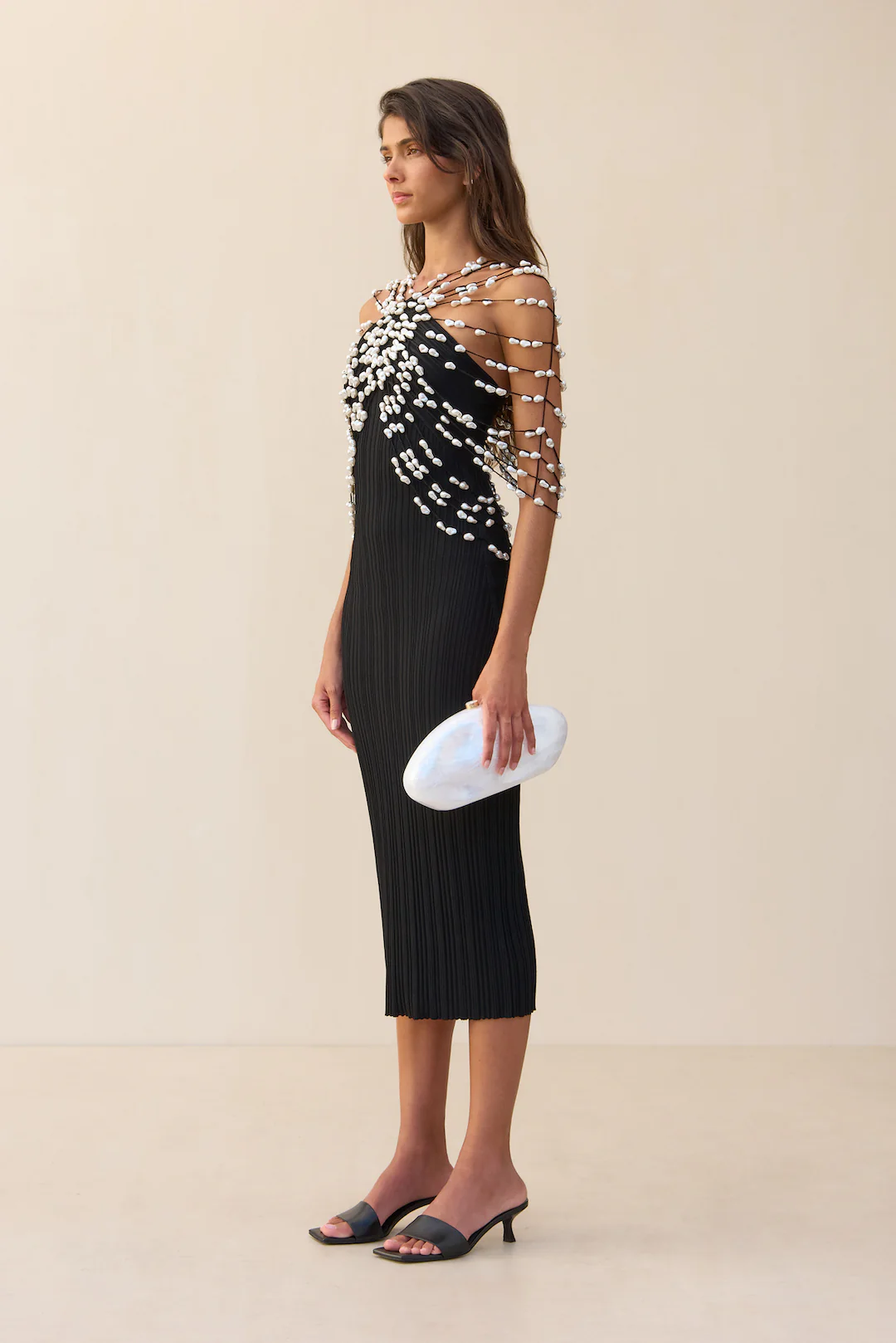 CECELIA KNIT DRESS - BLACK