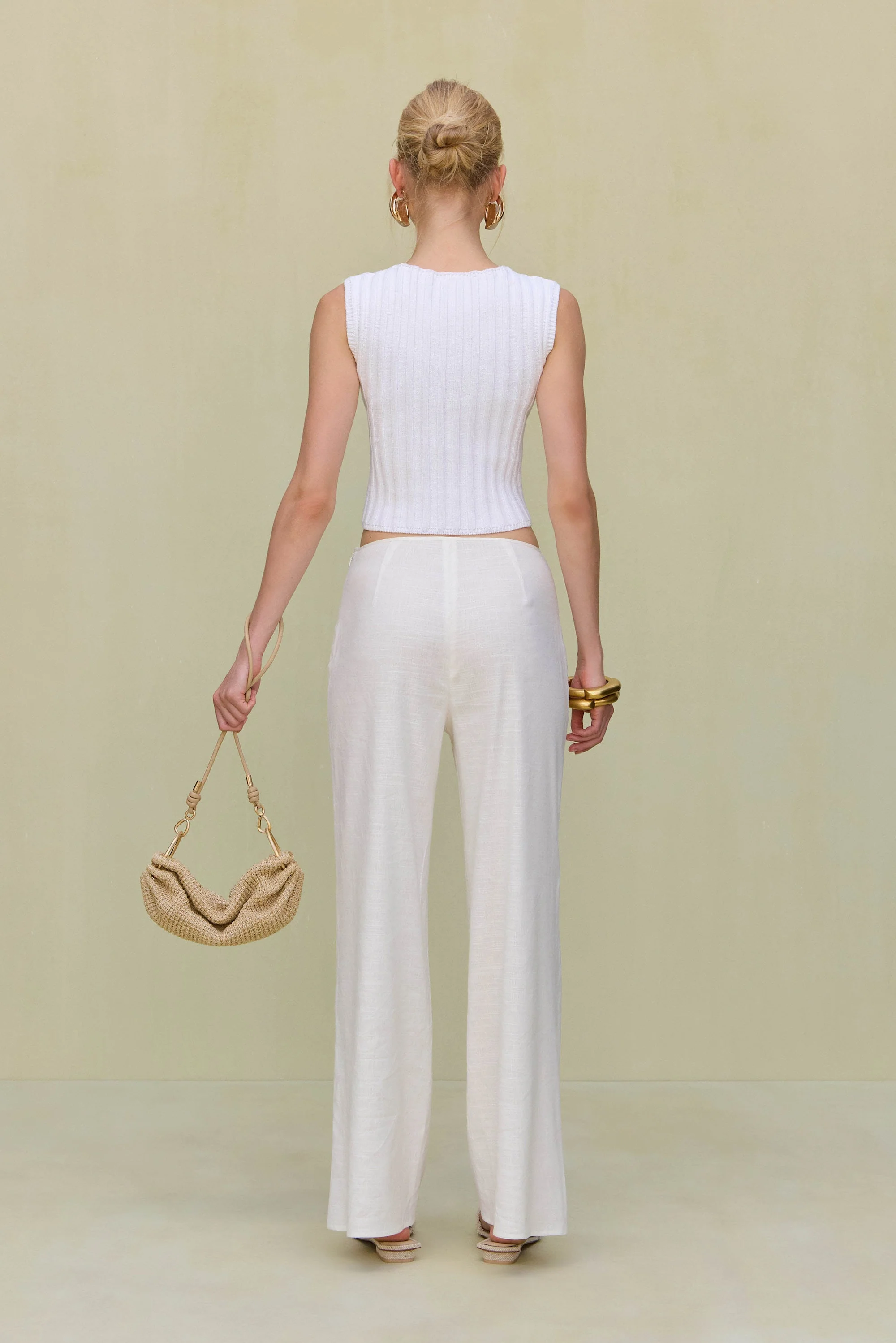 ANZU KNIT TOP - OFF WHITE