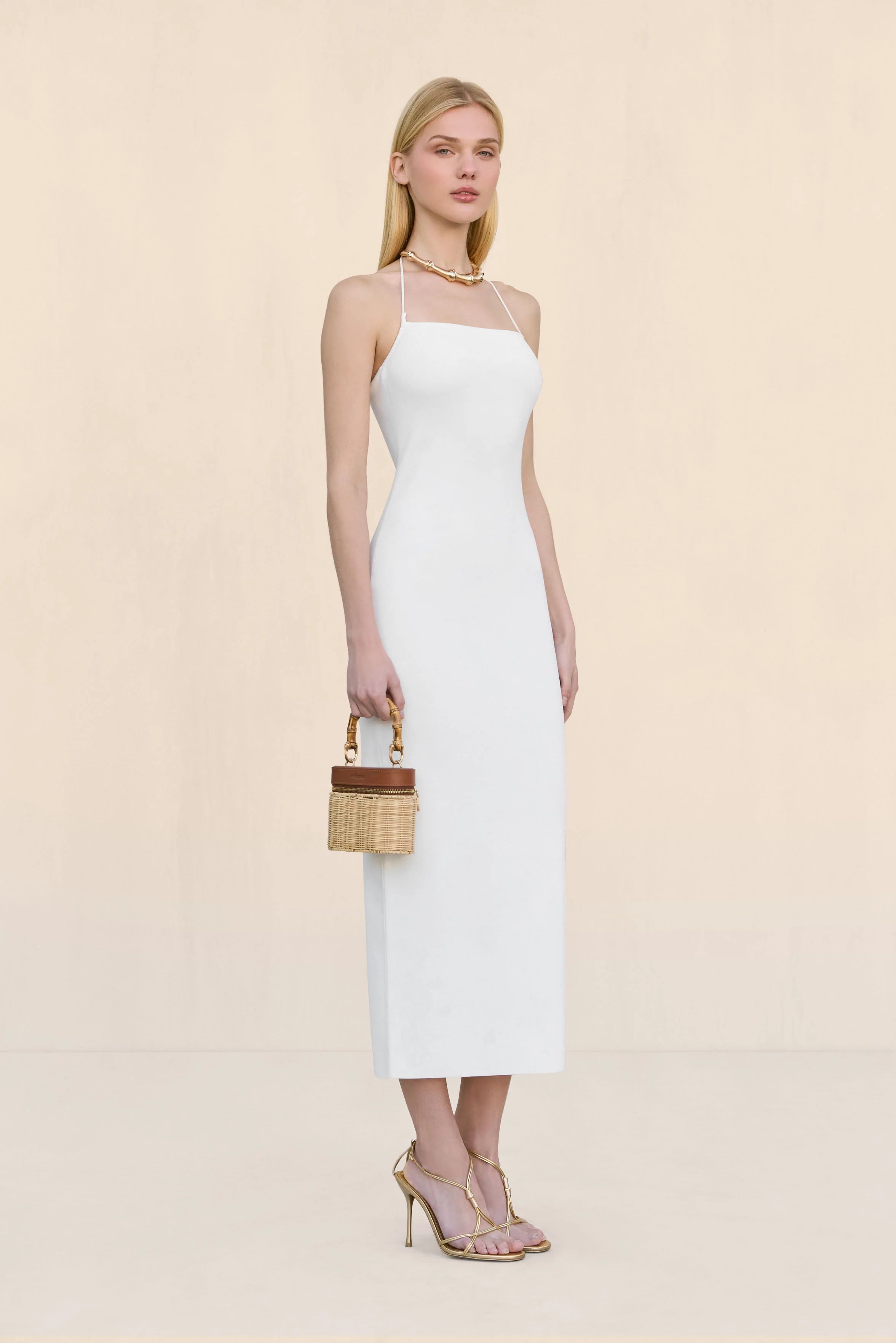 MELVILLE KNIT DRESS - OFF WHITE