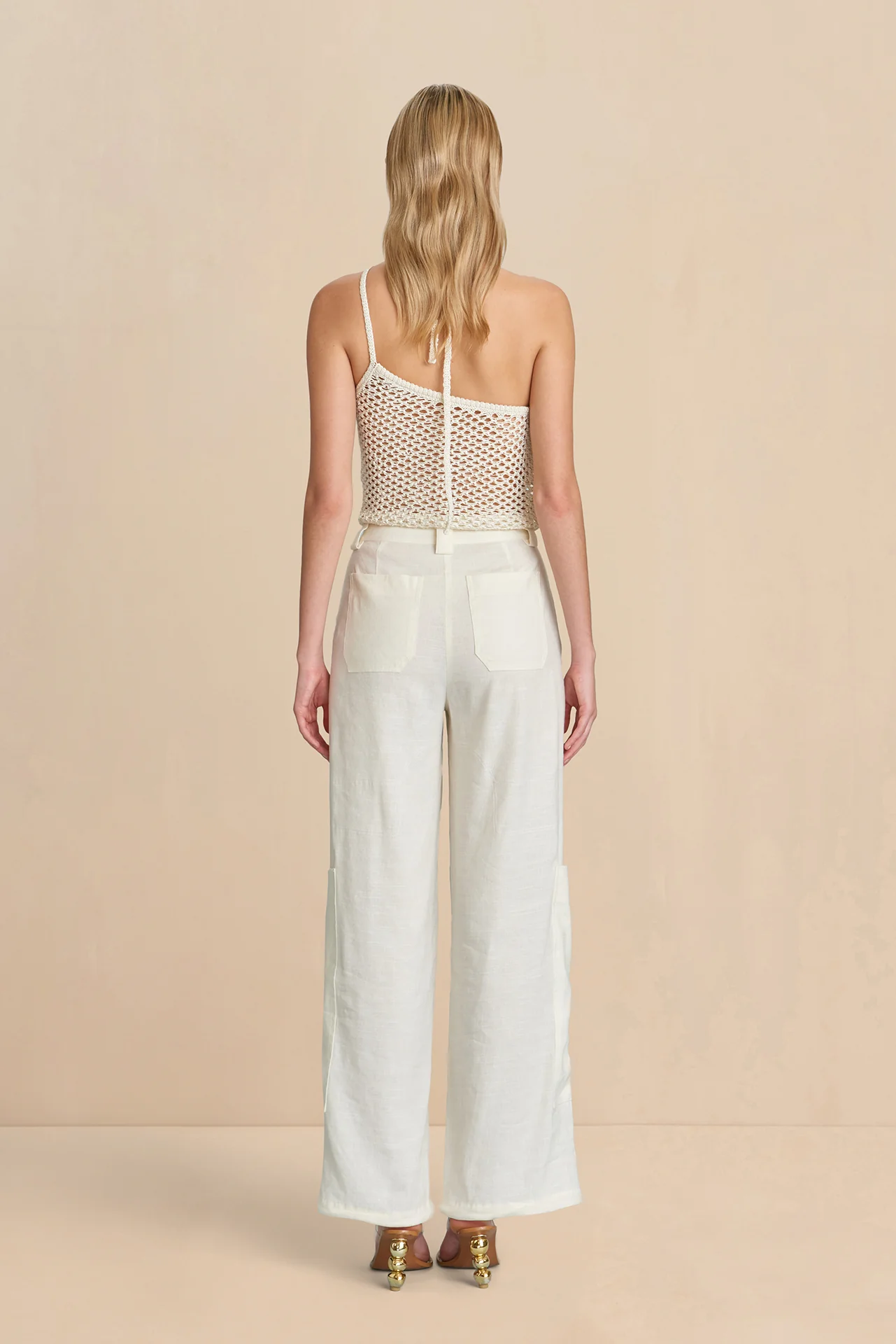 NAZANIN CROCHET TOP - OFF WHITE