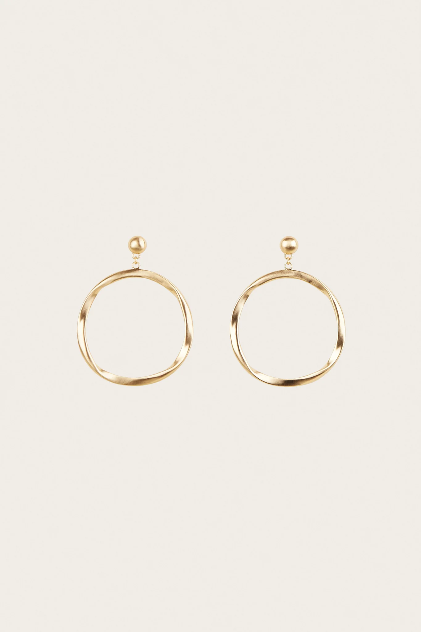 SERENA EARRING - BRUSHED BRASS