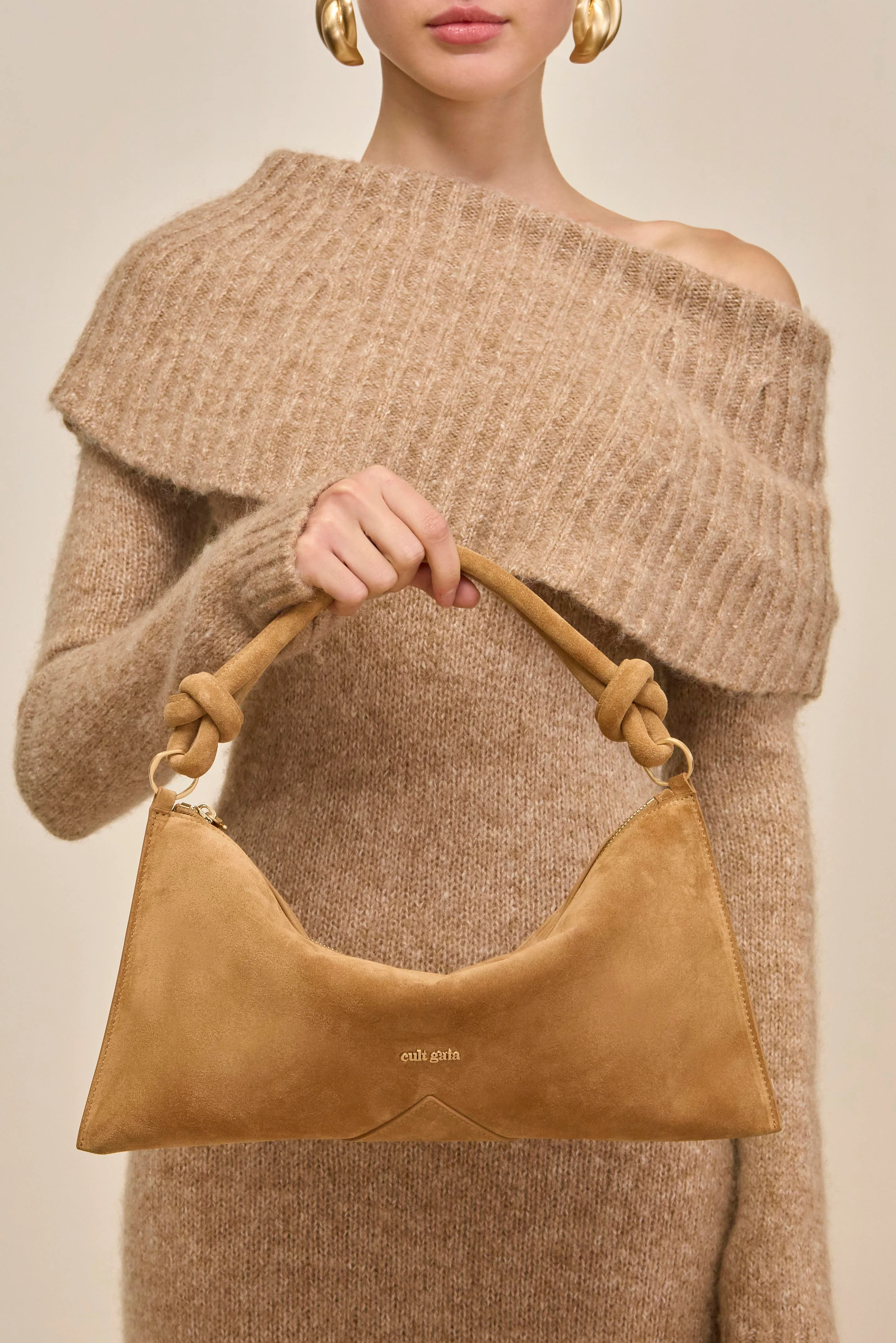 HERA MINI SHOULDER BAG - CAMEL