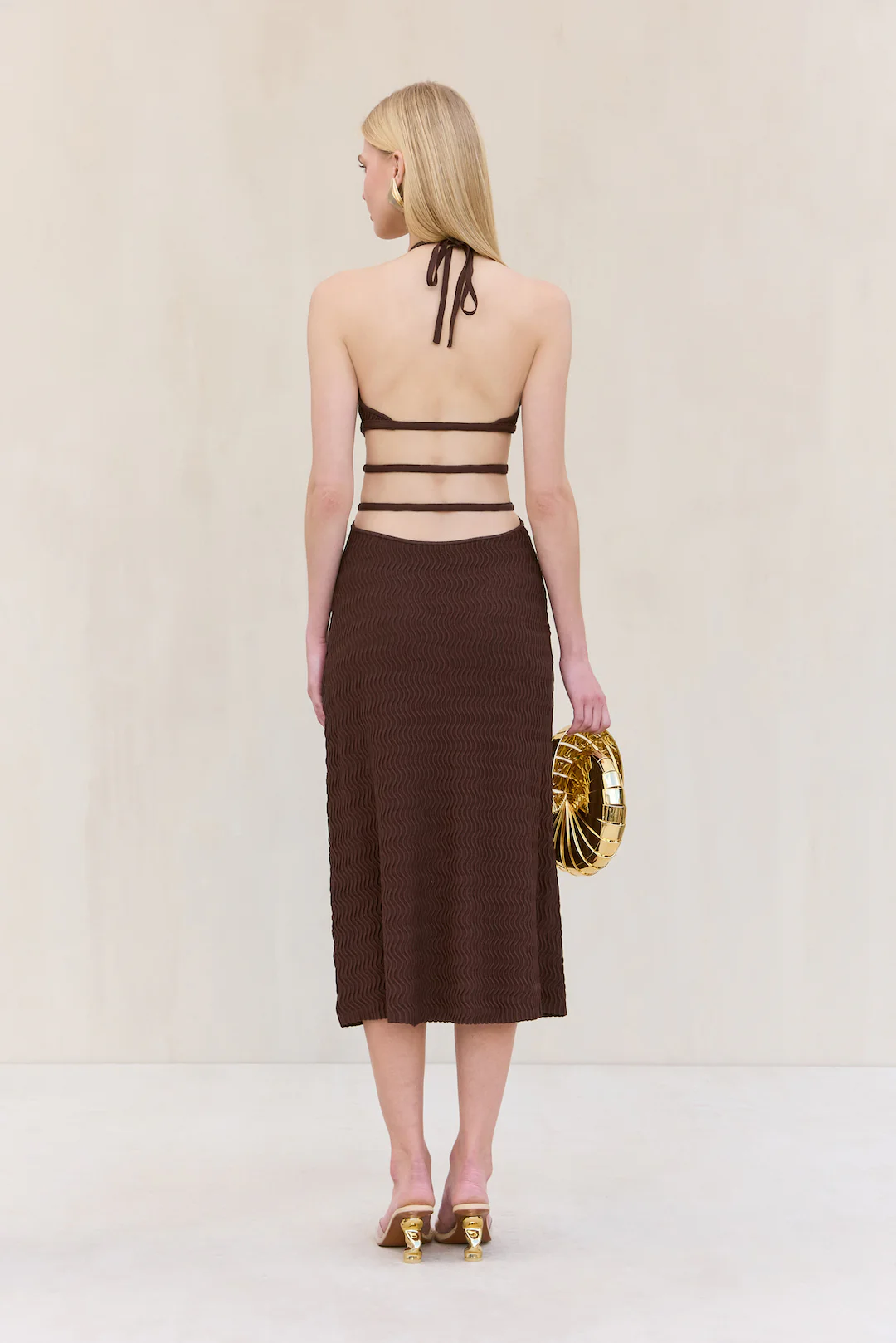 EVALEIGH KNIT DRESS - JAVA