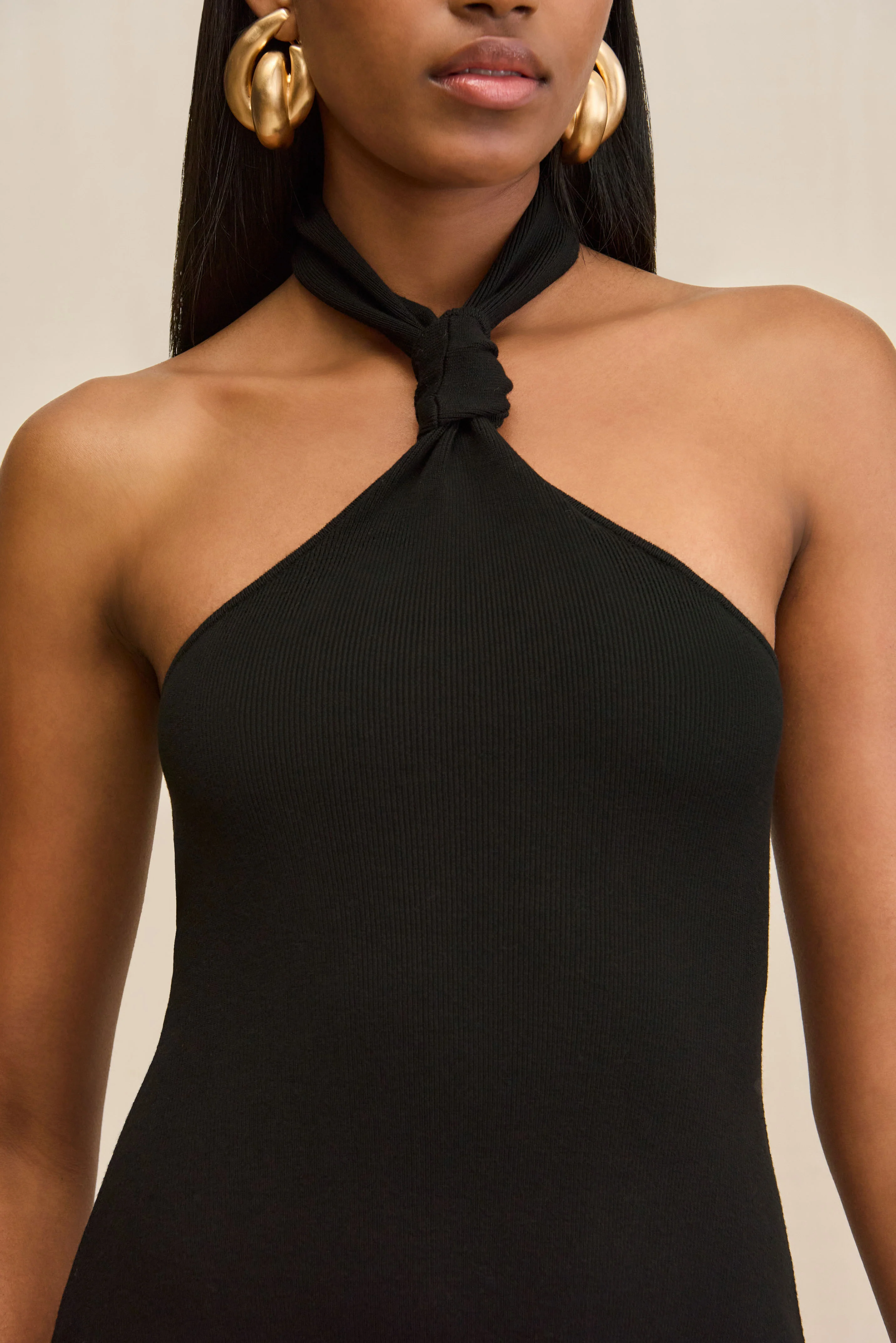 ERIKA KNIT DRESS - BLACK