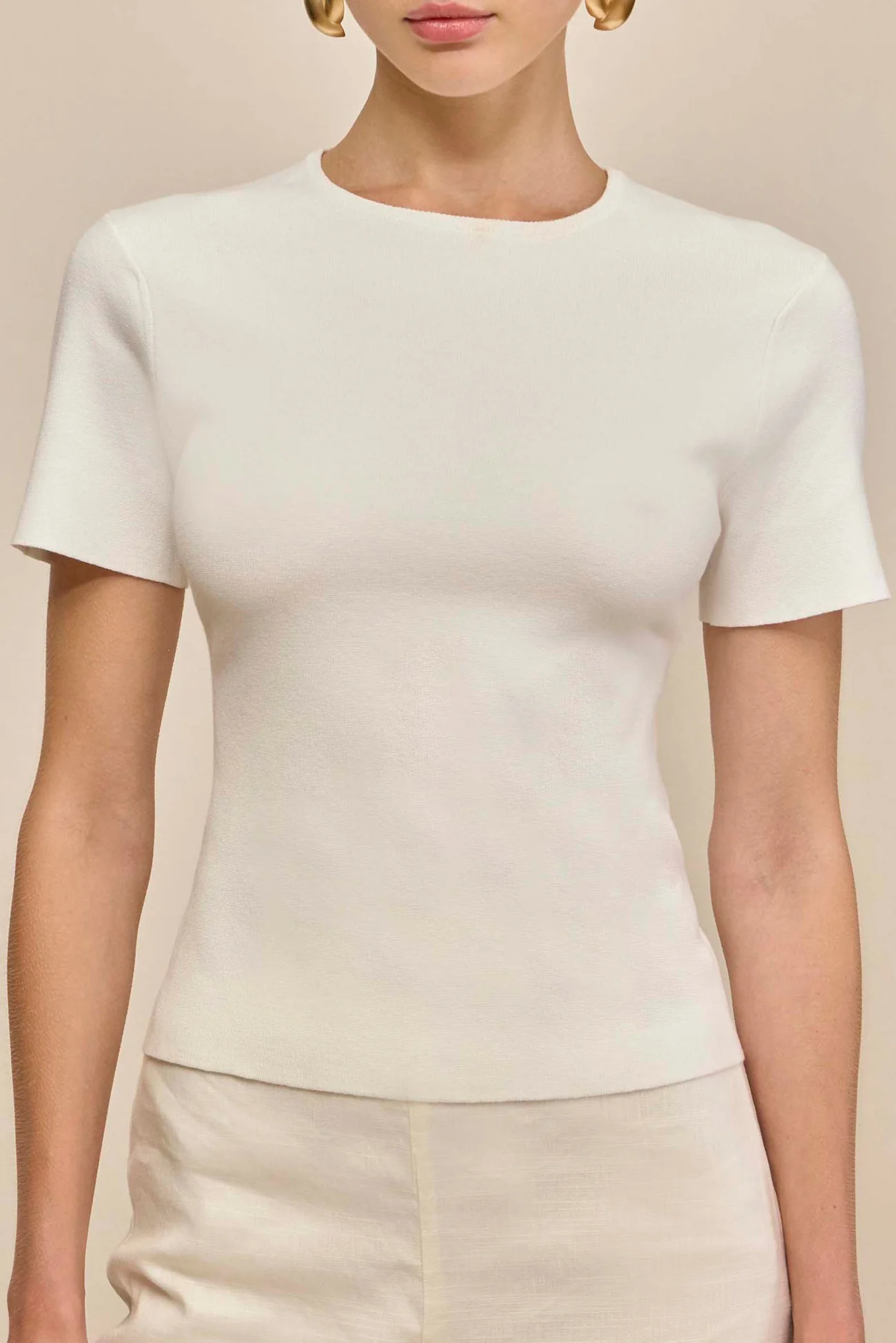 MILIOS KNIT TOP - OFF WHITE