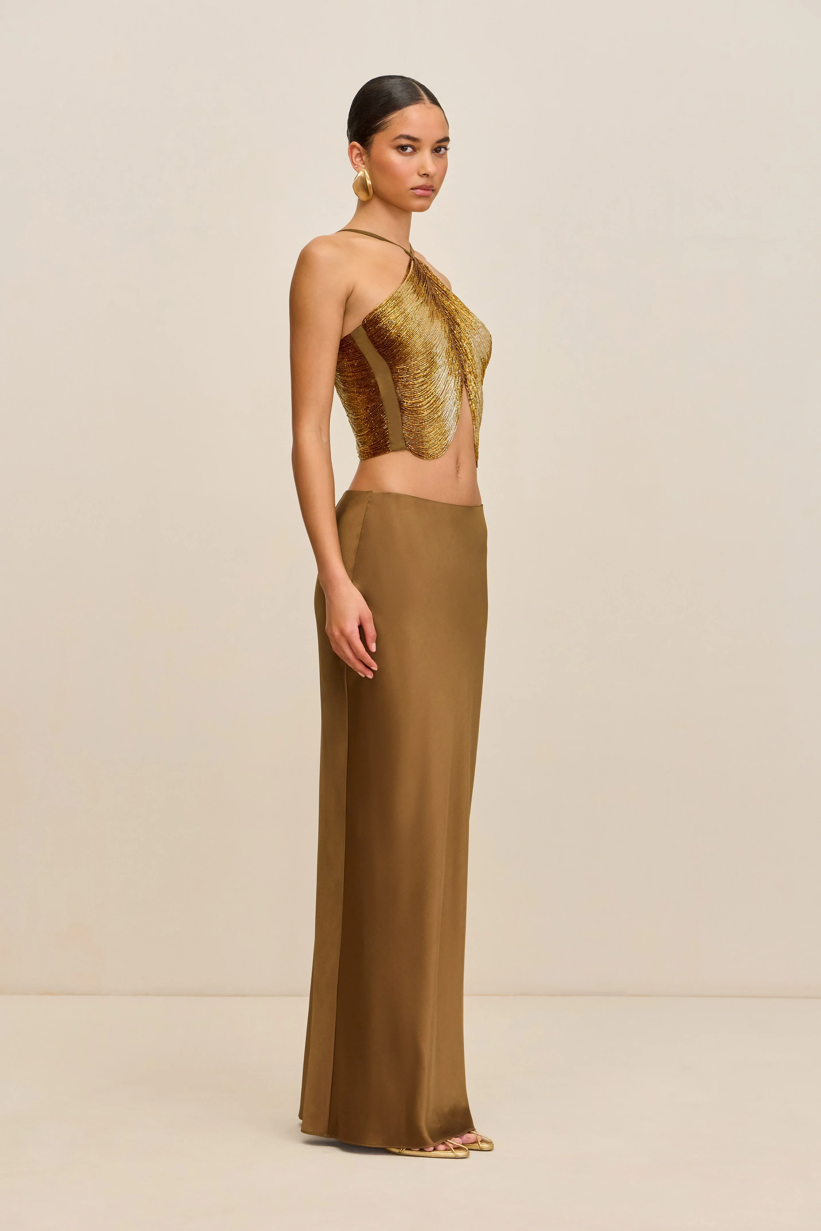 CHANTEL SKIRT - BRONZE
