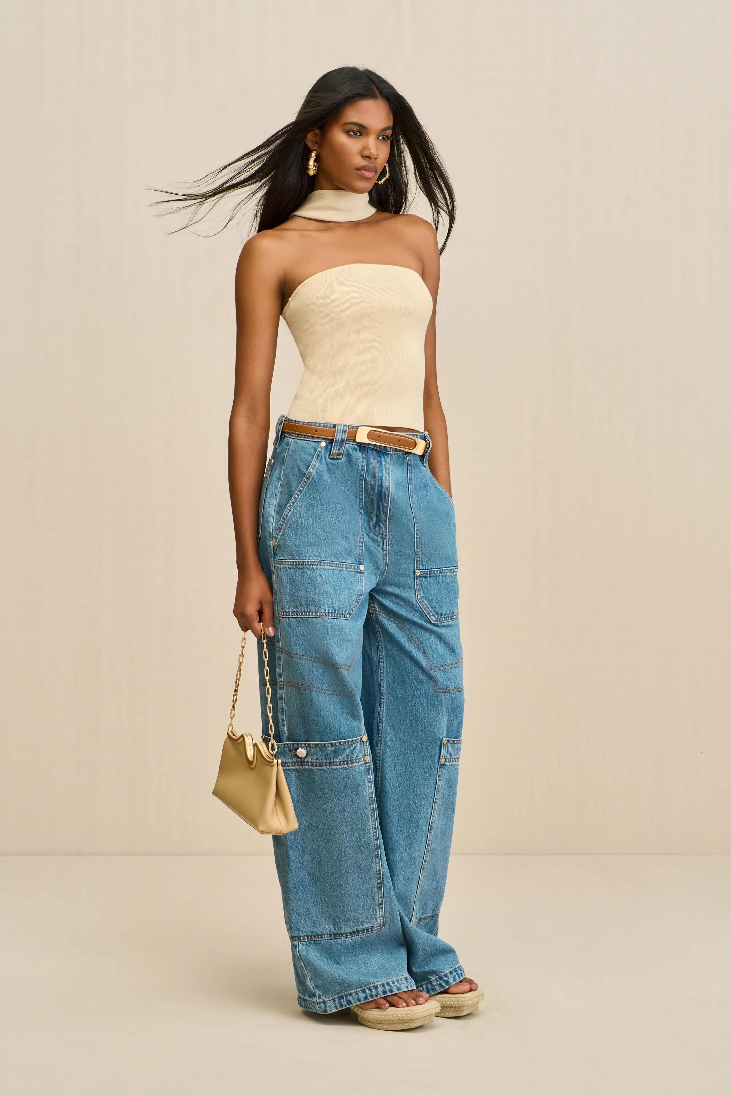 WALI KNIT TOP - BEACH