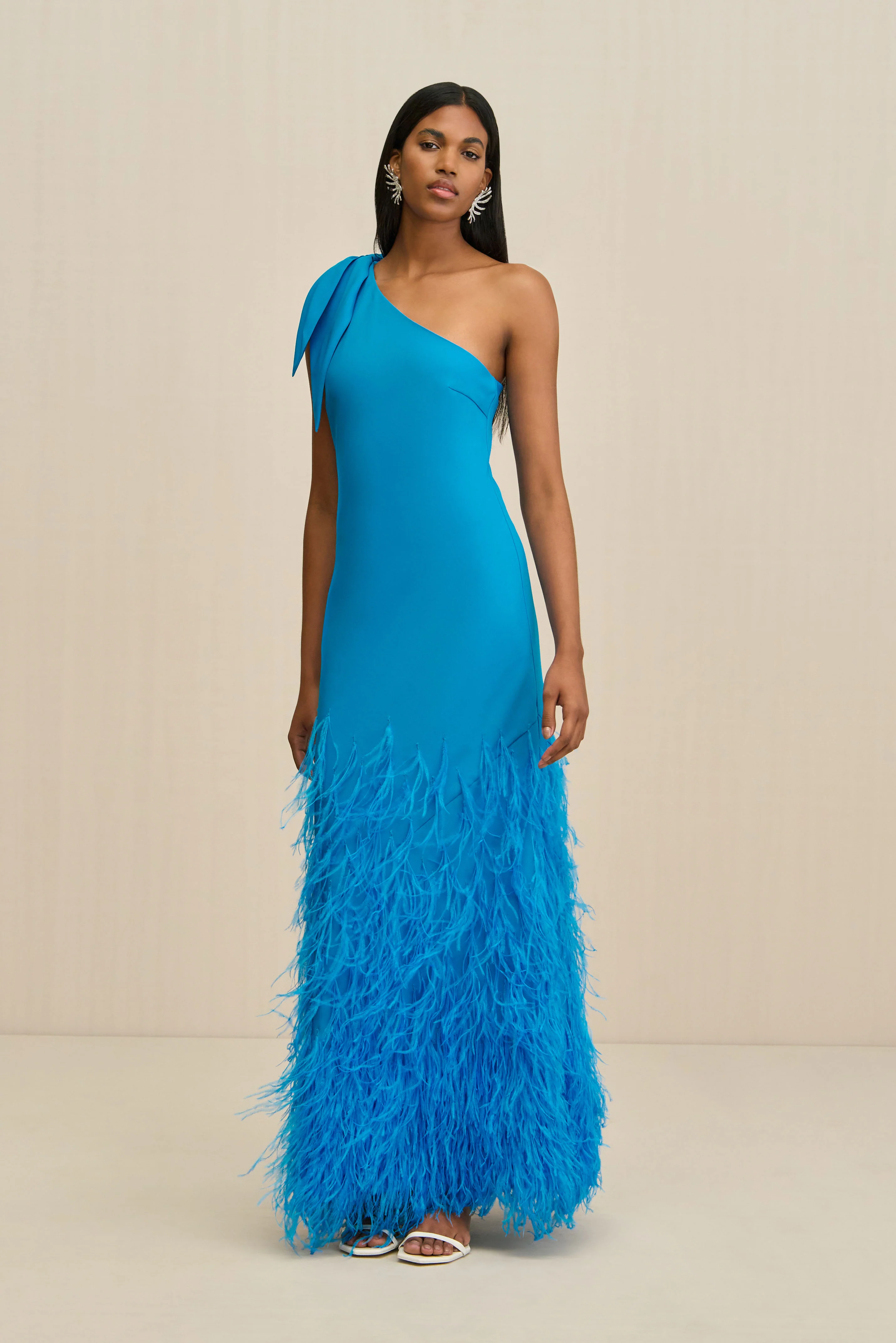 GHETA DRESS - LAKE BLUE