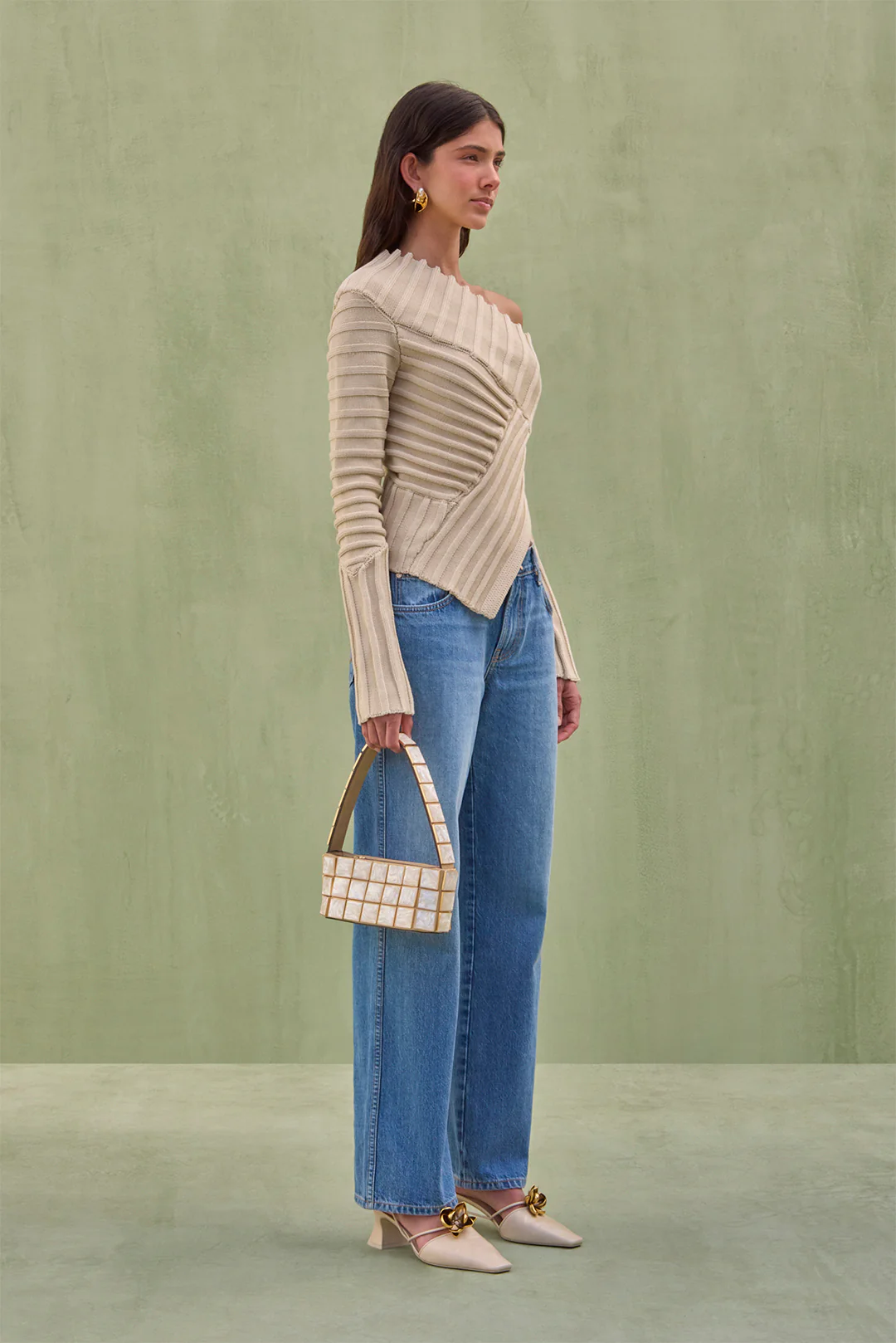 JAIDAN KNIT TOP - BEACH