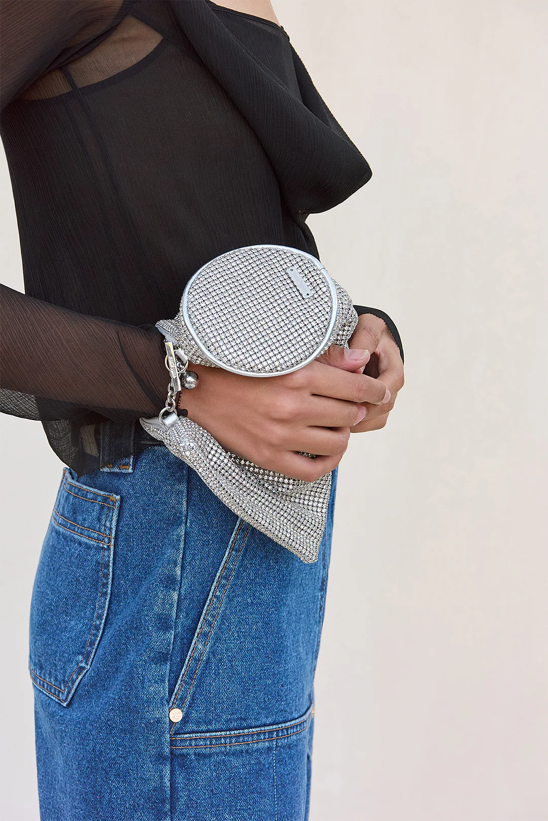 VIERA RHINESTONE WRISTLET - CLEAR