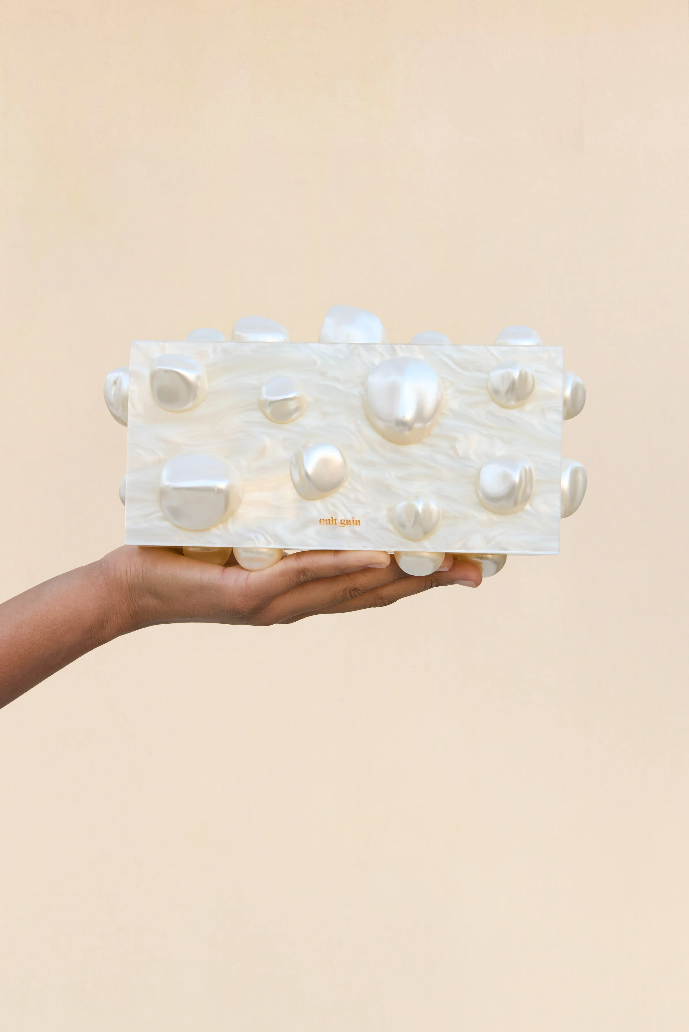 ORBS CLUTCH - IVORY