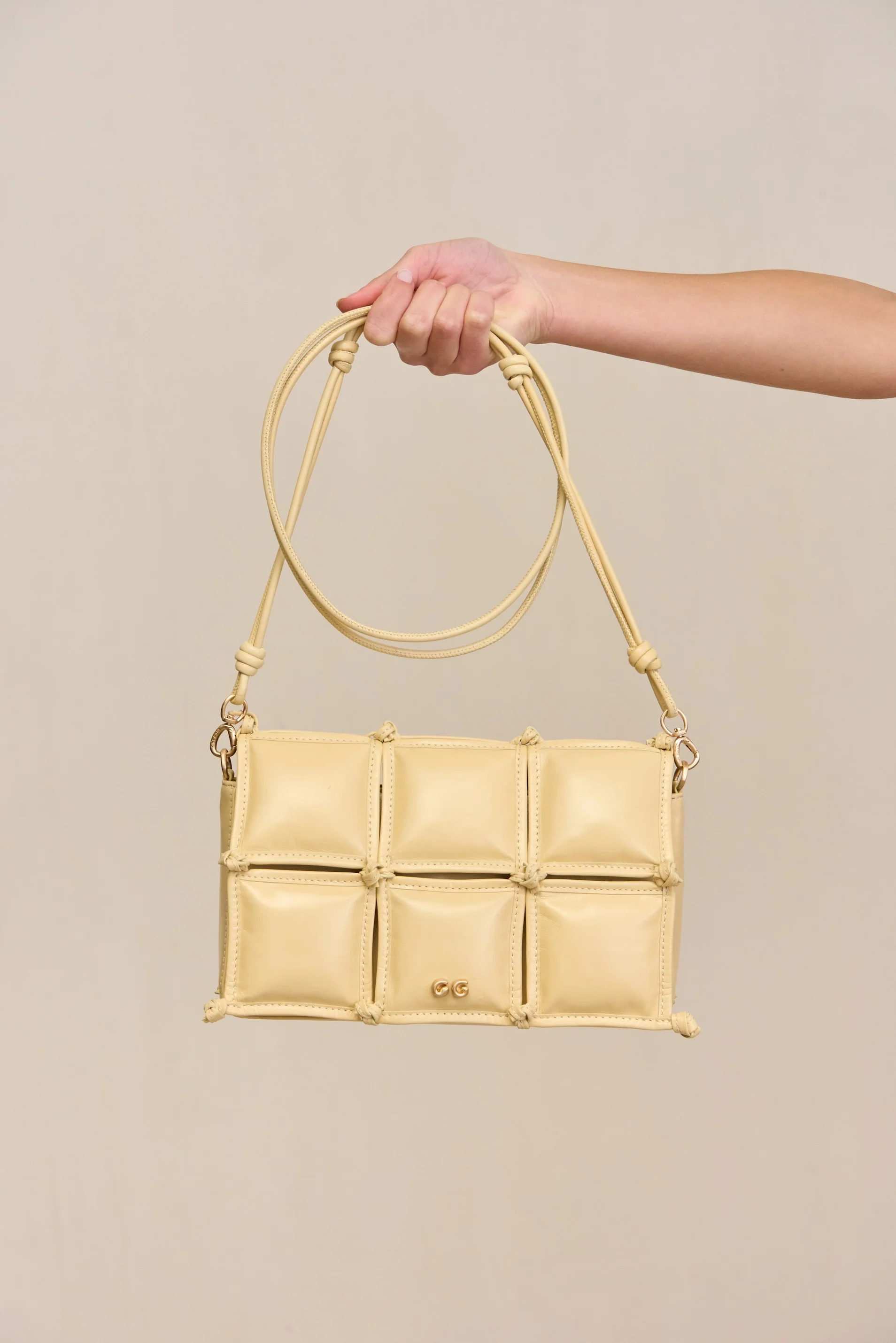 GAIA'S PUFF CROSSBODY BAG - SABBIA