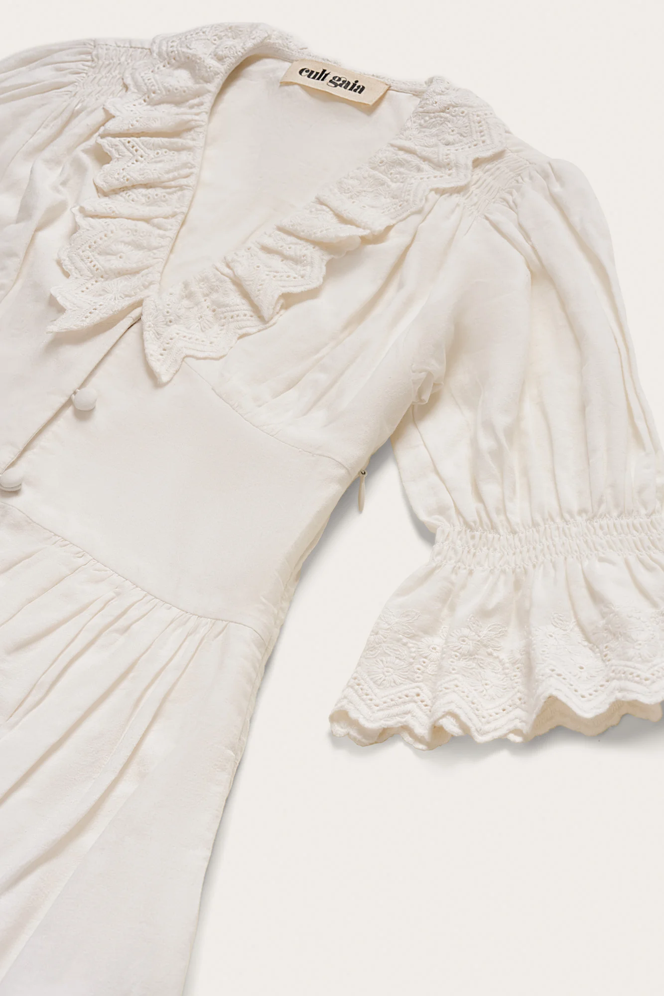 KIDS WILLOW DRESS - OFF WHITE