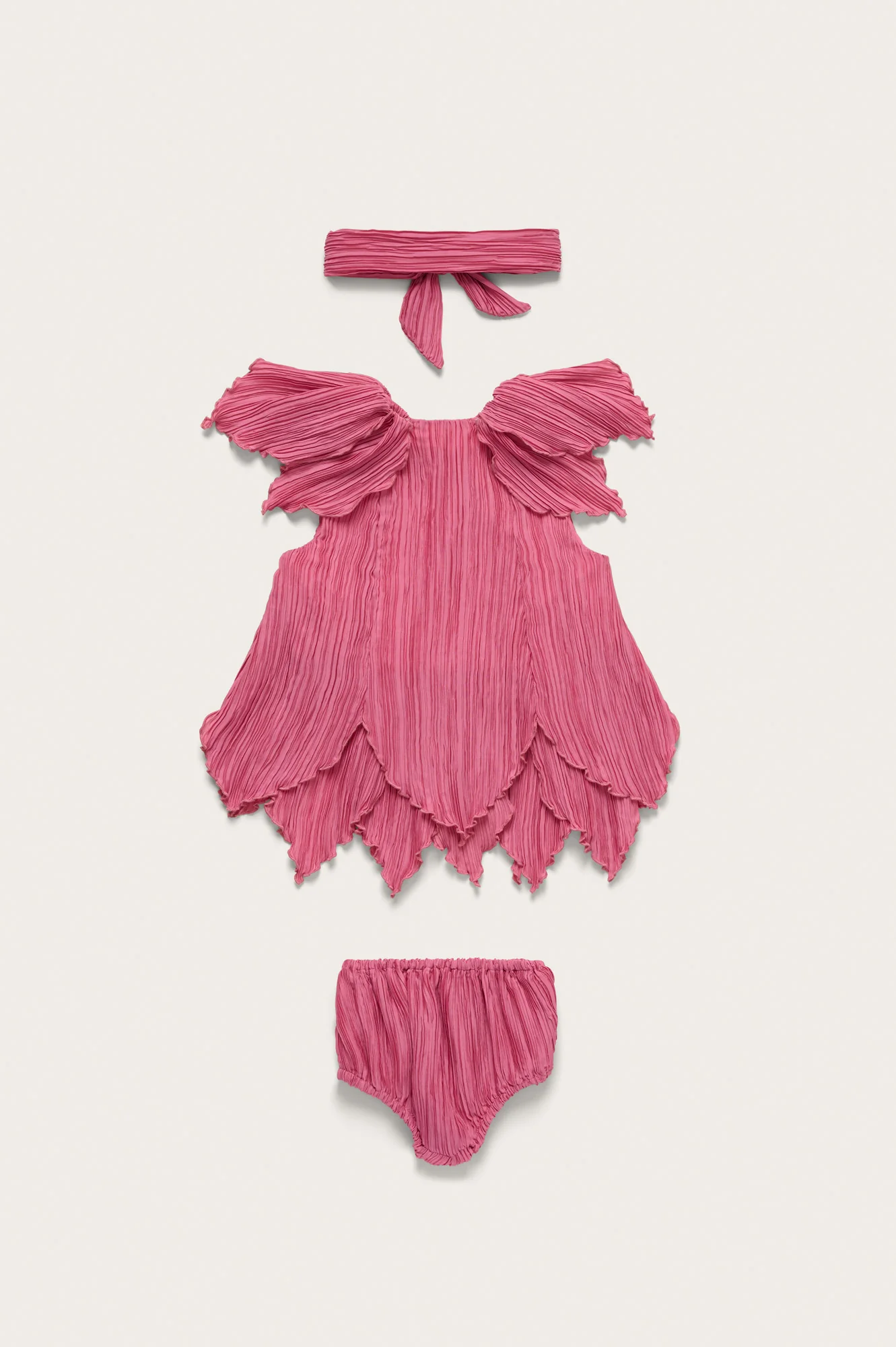 BABY PETAL DRESS & BLOOMER - ROSETTE