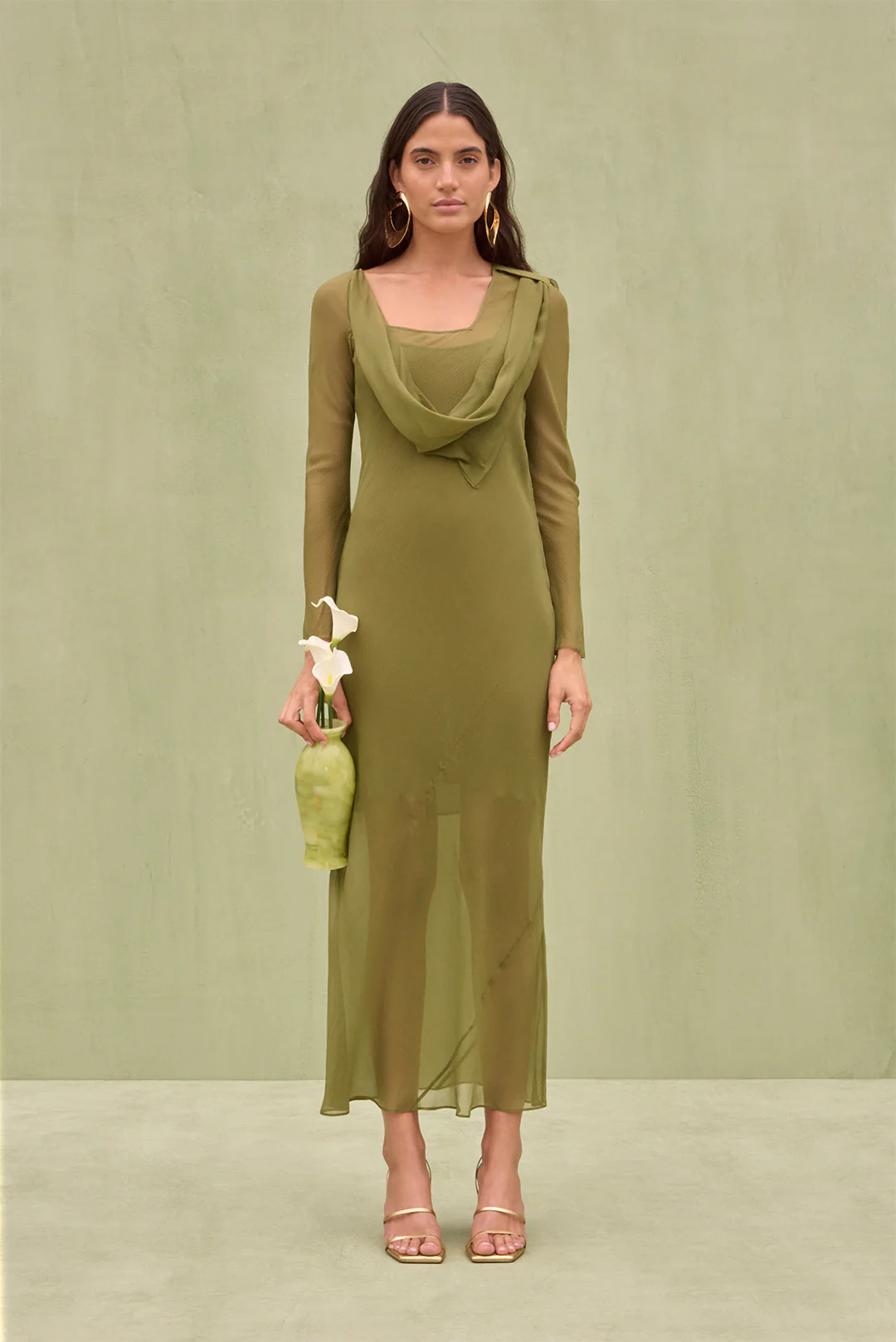 ELINE DRESS - CEDAR