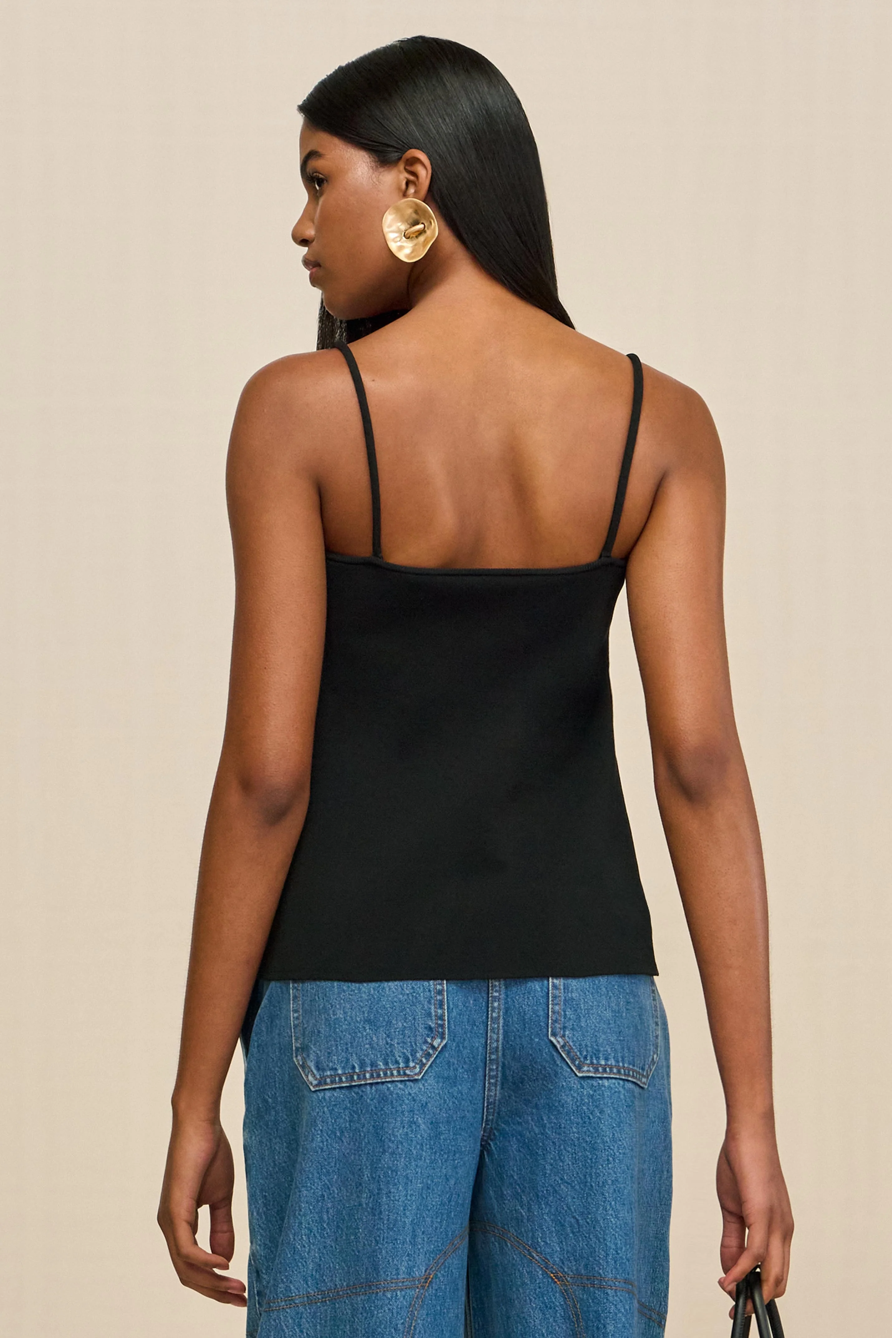 LENNON KNIT TOP - BLACK