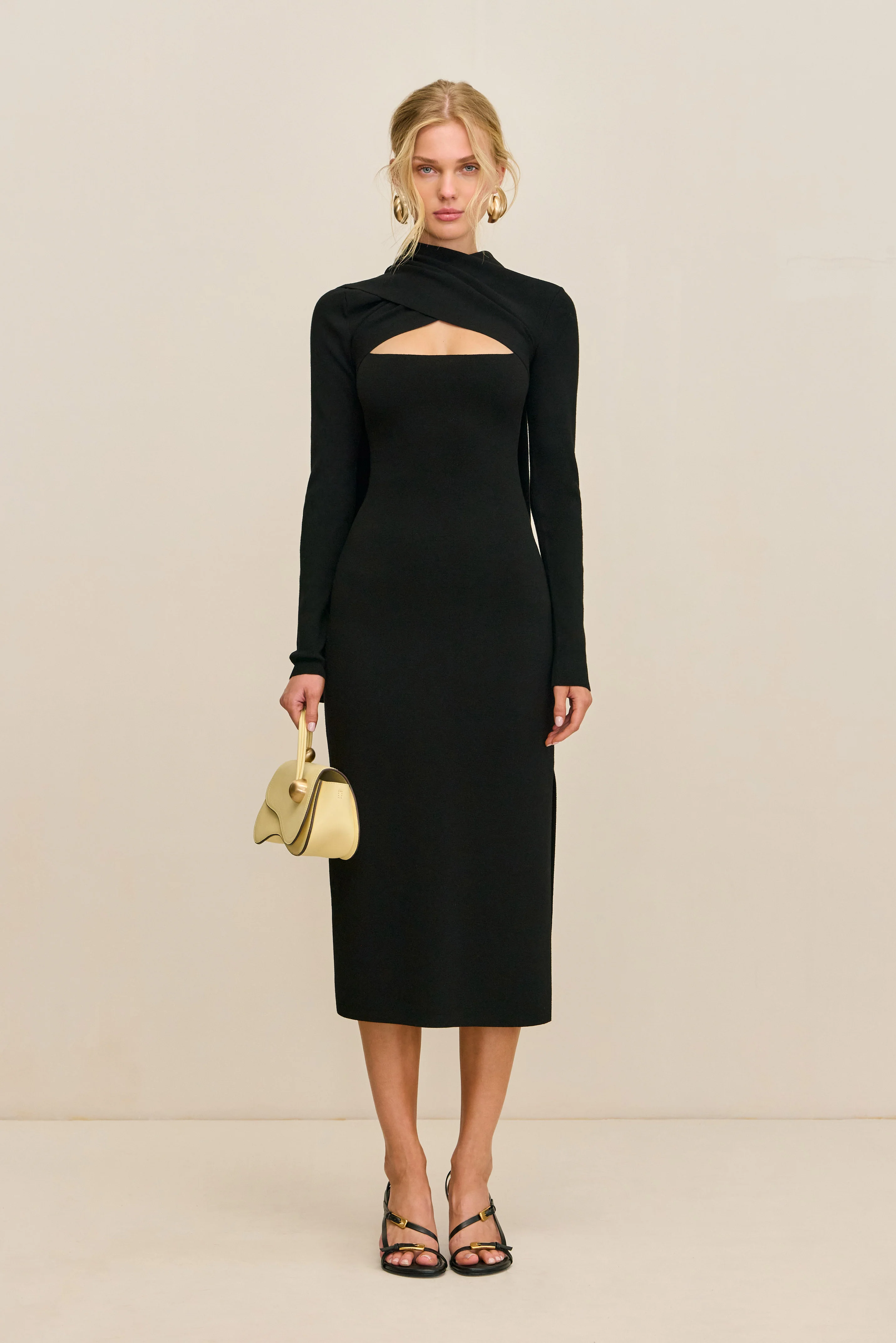 COLETTA KNIT DRESS - BLACK