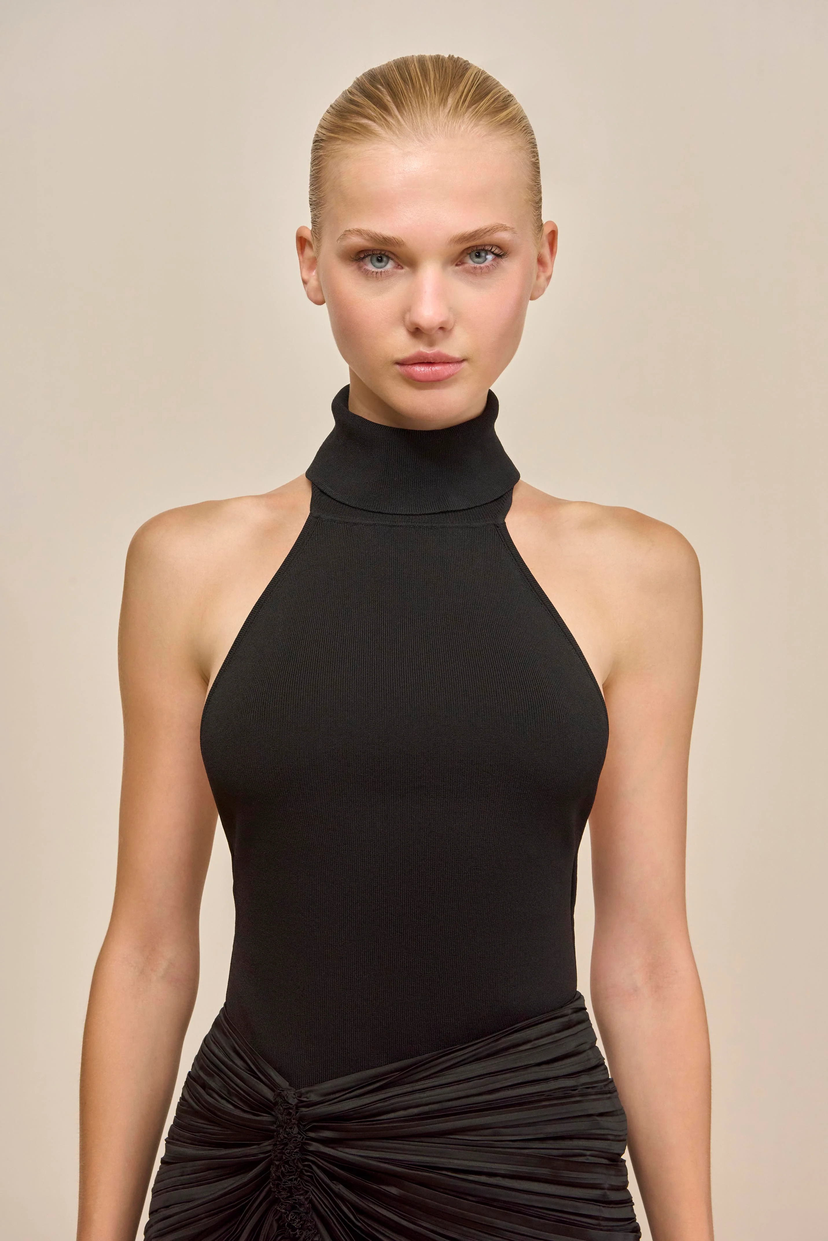 WAKE KNIT TOP - BLACK