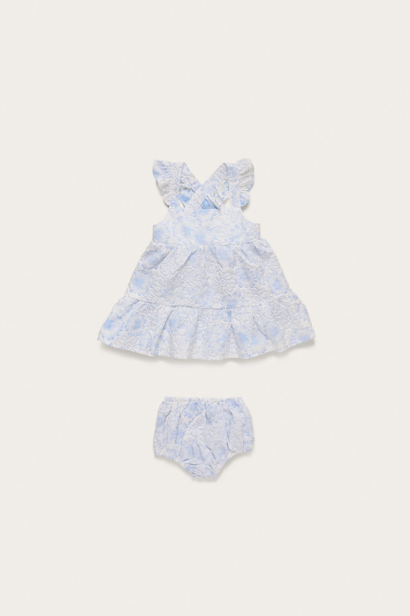 BABY AUBREE DRESS & BLOOMER - COASTAL FLORAL PRINT