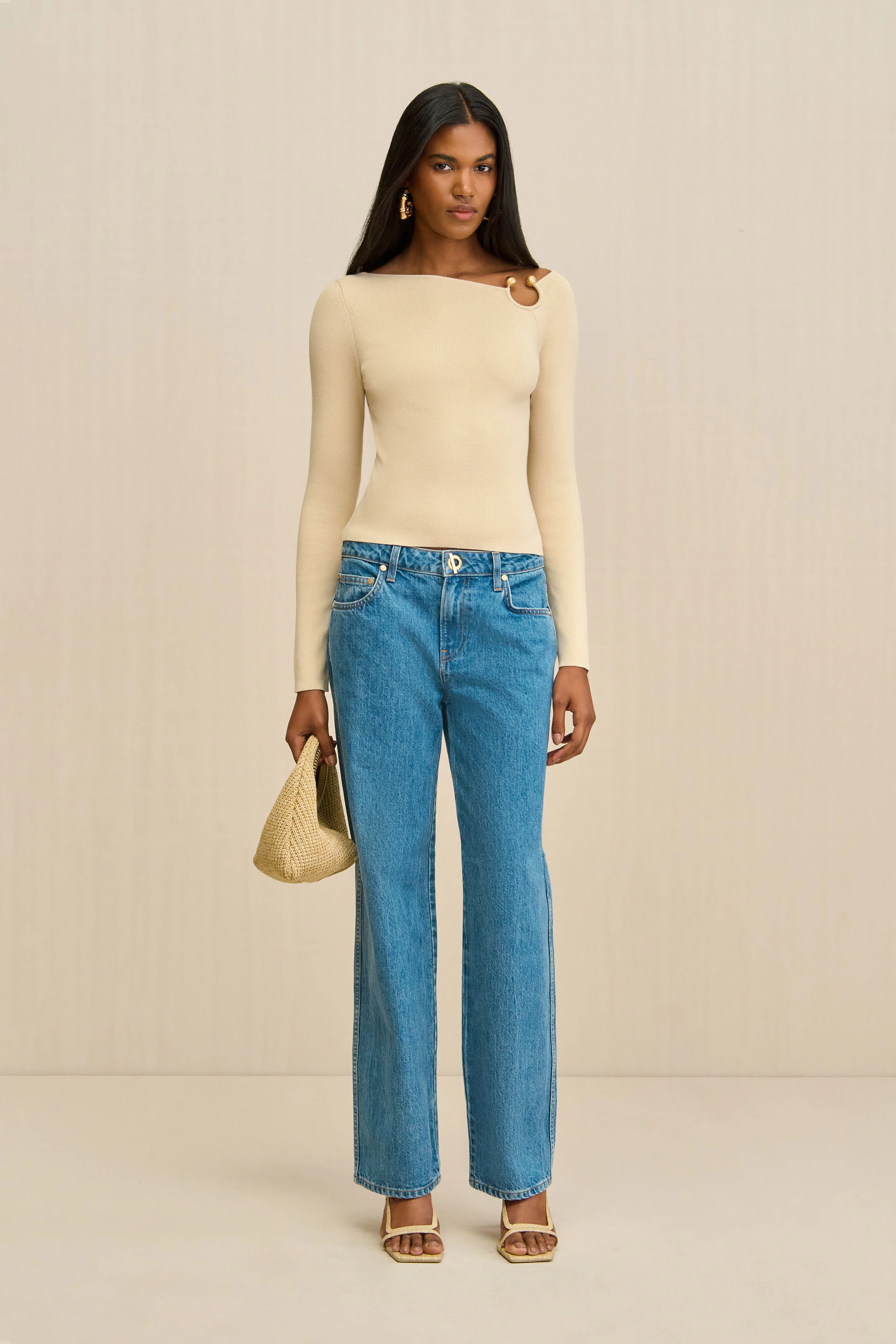 IRIS KNIT TOP - BEACH