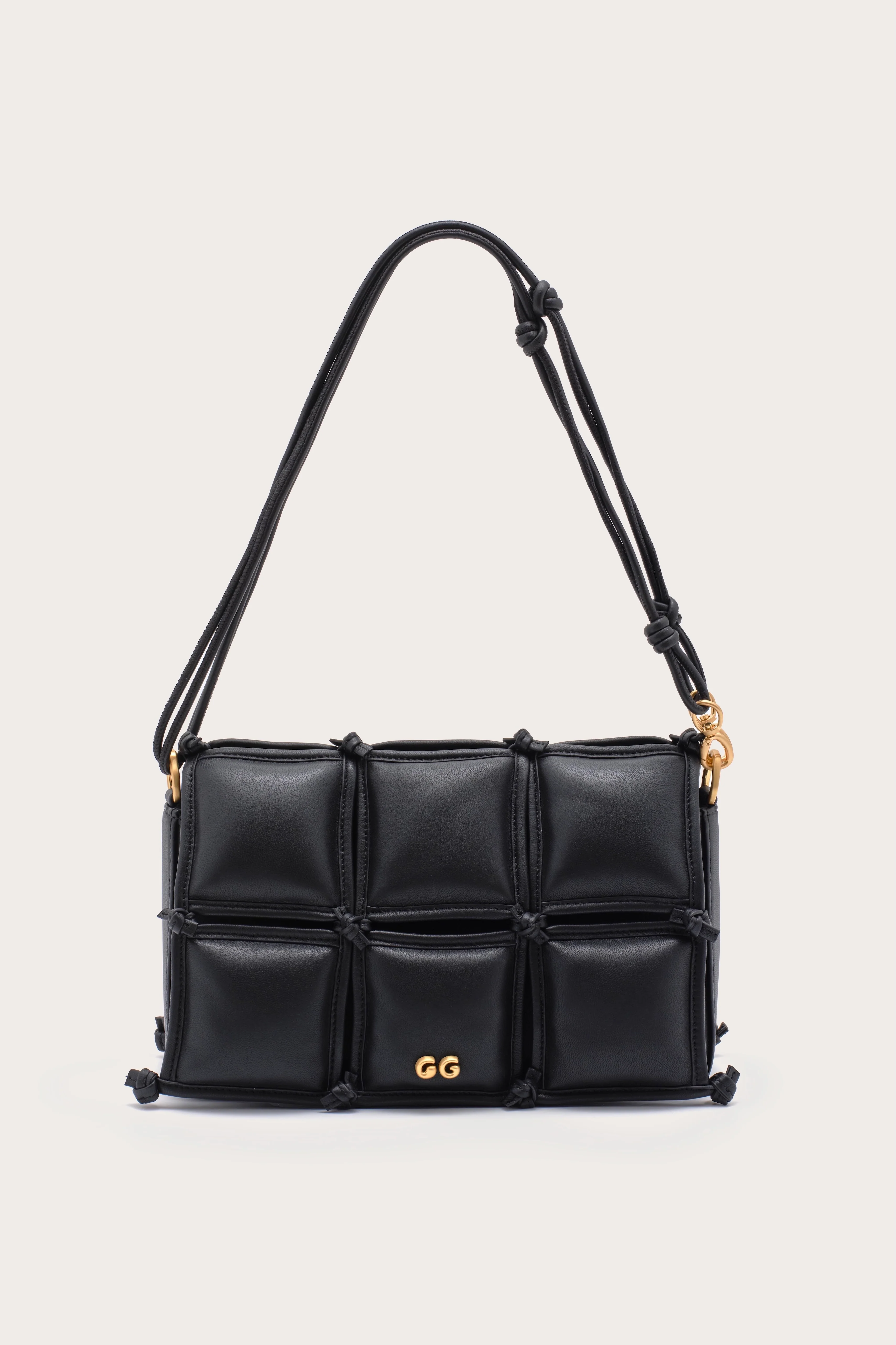 GAIA'S PUFF CROSSBODY BAG - BLACK