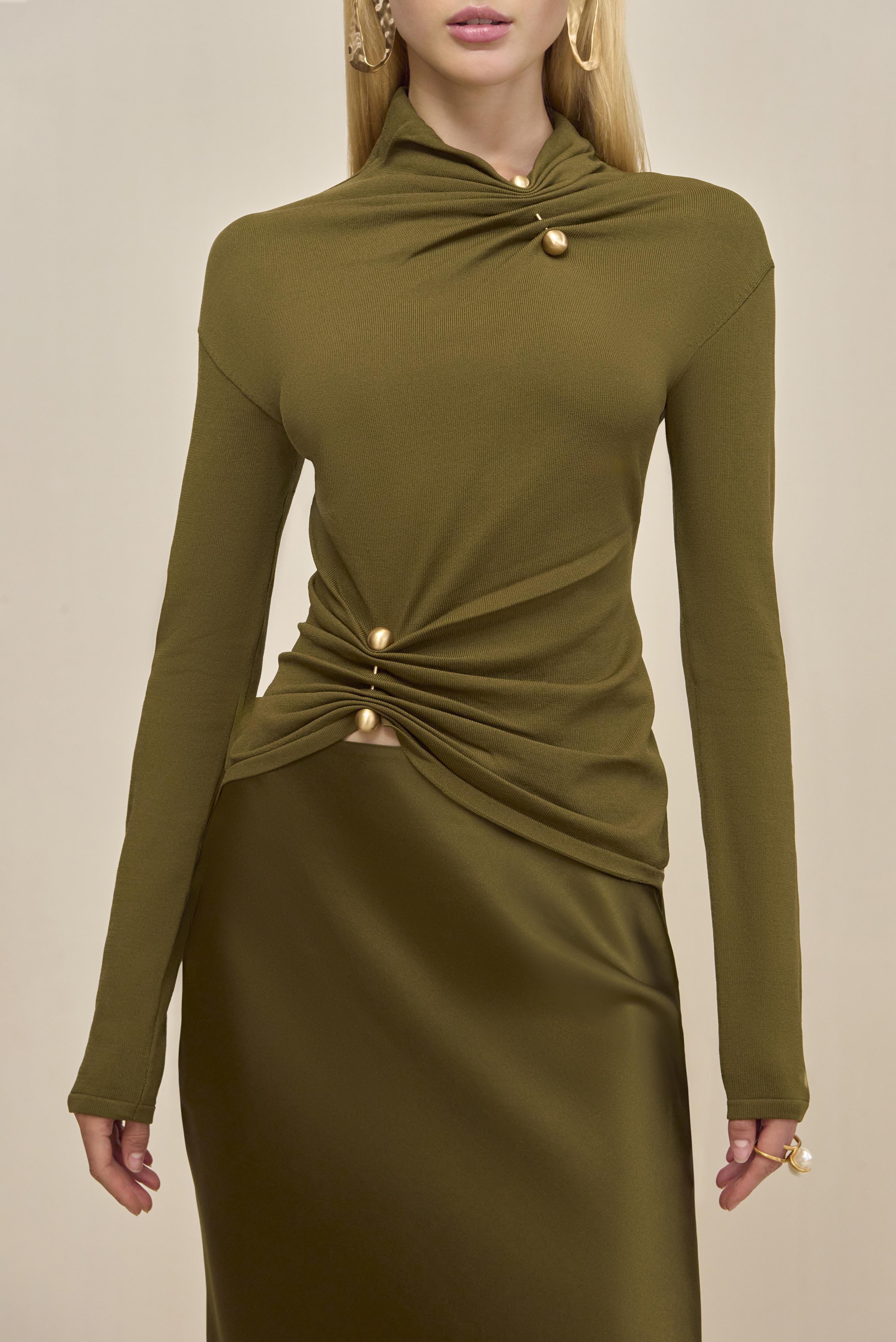 CALLIE KNIT TOP - ROSEMARY