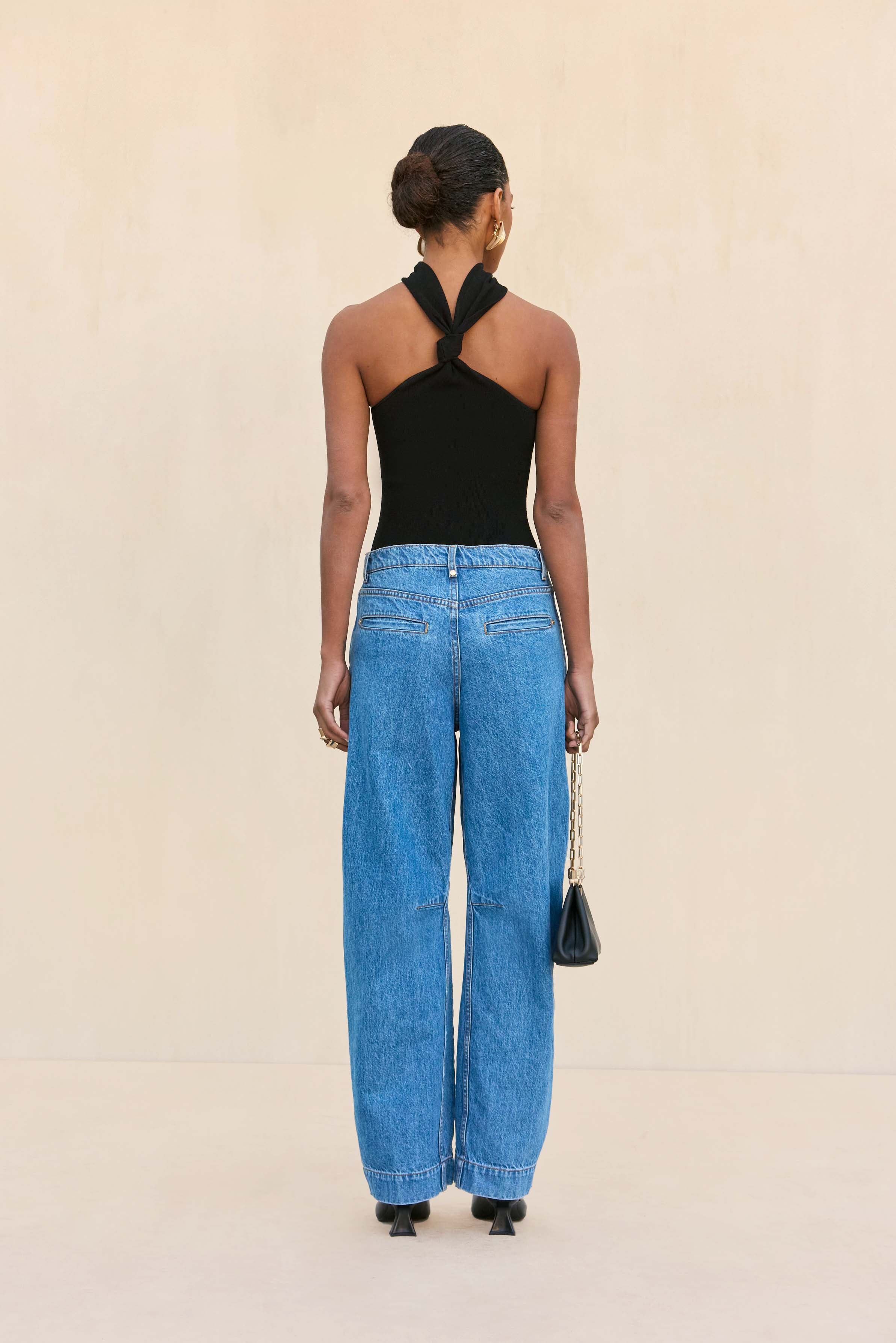 WALI KNIT TOP - BLACK