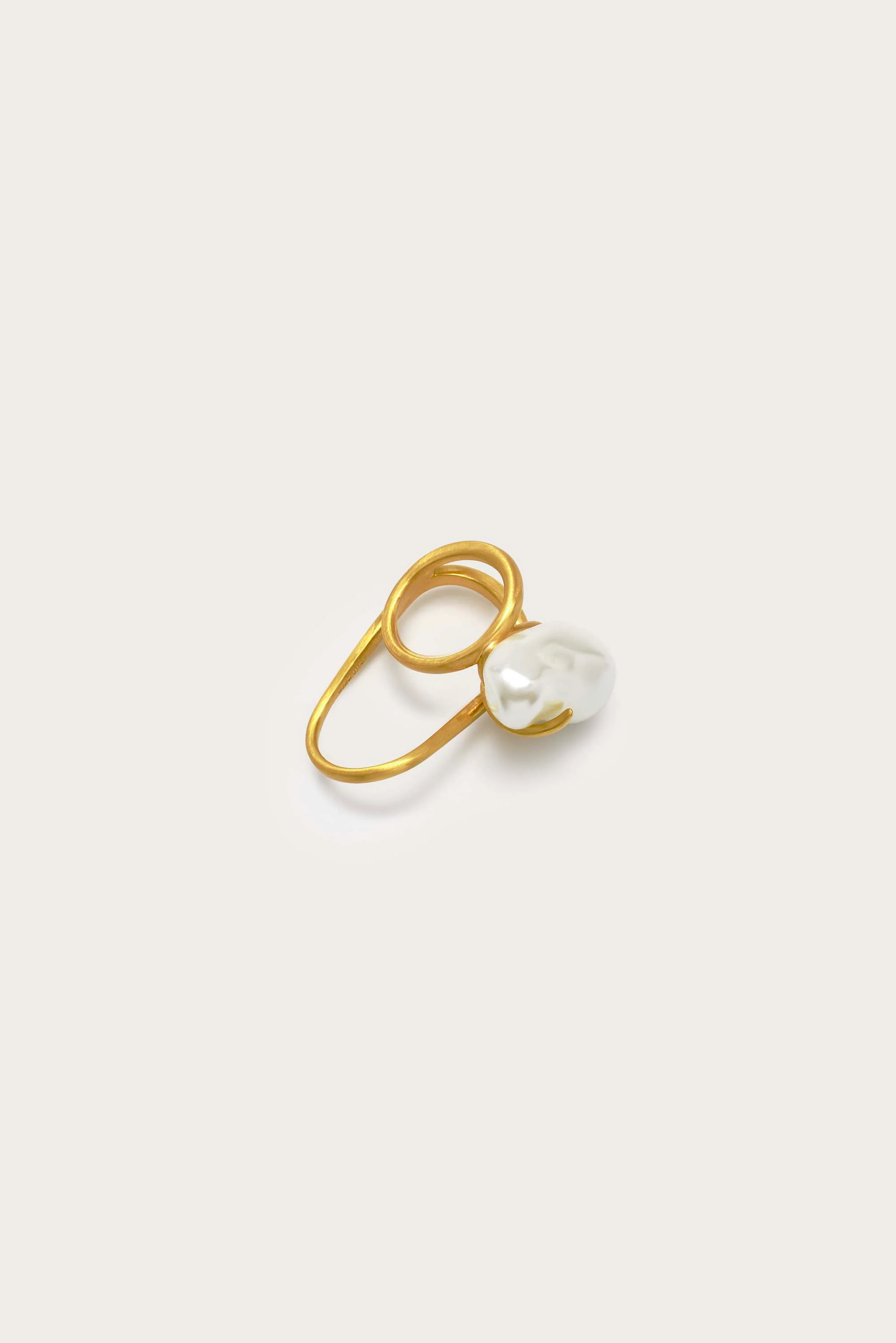 MARAIS RING - BRUSHED BRASS