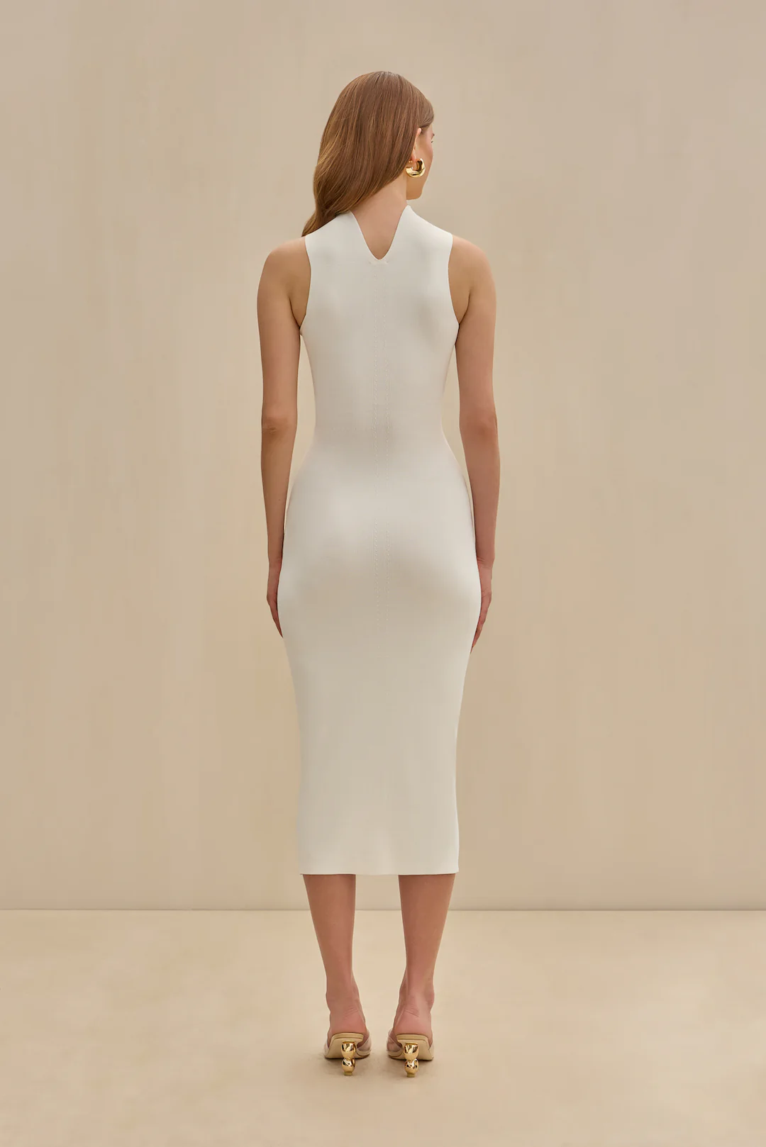 CRISTOS KNIT DRESS - OFF WHITE
