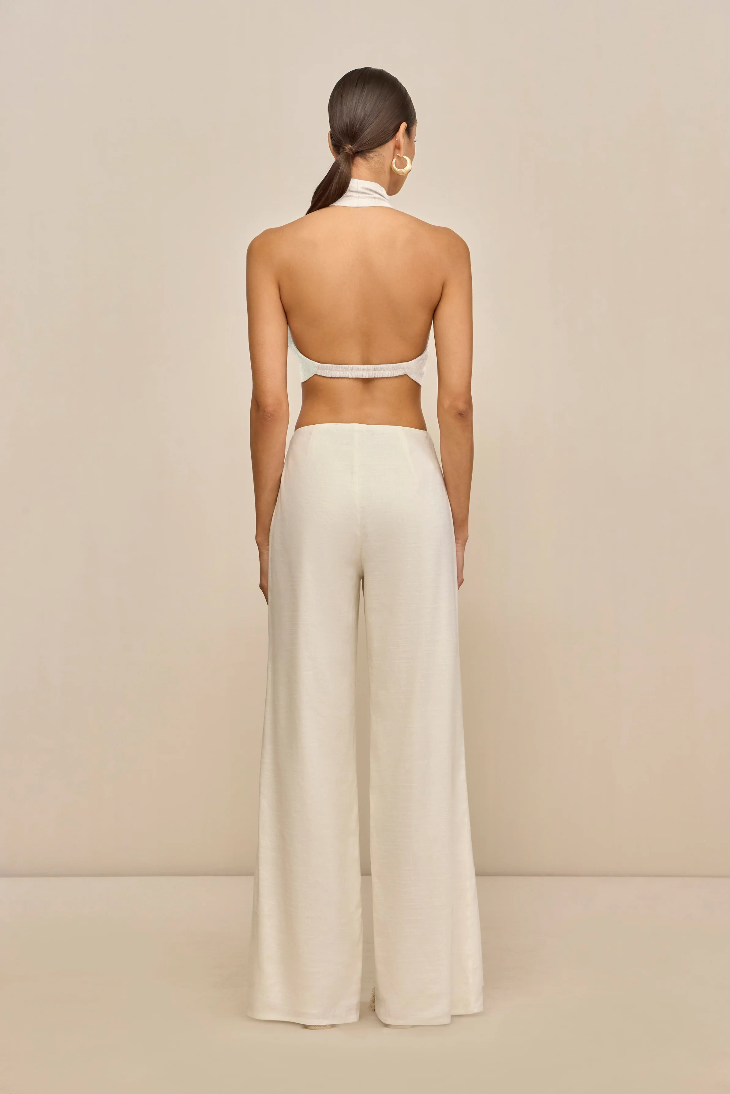 DIEM TOP - OFF WHITE LINEN