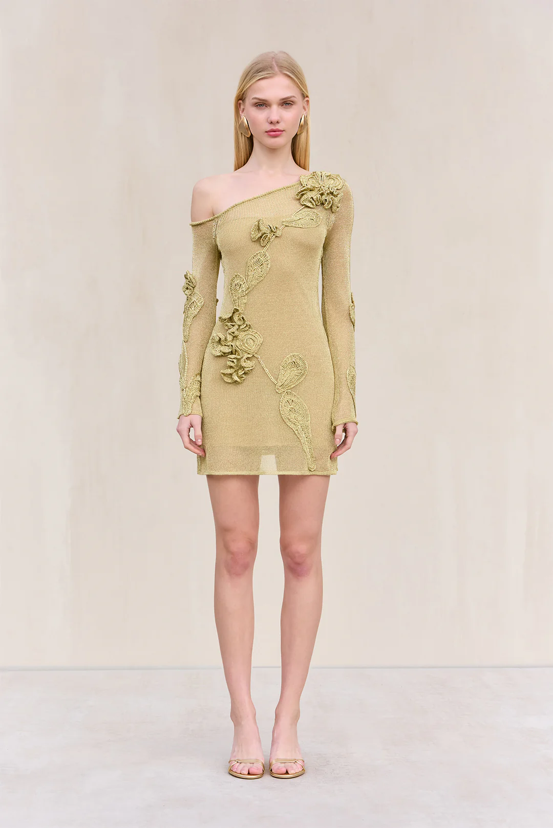 BOWIE KNIT DRESS - GOLD