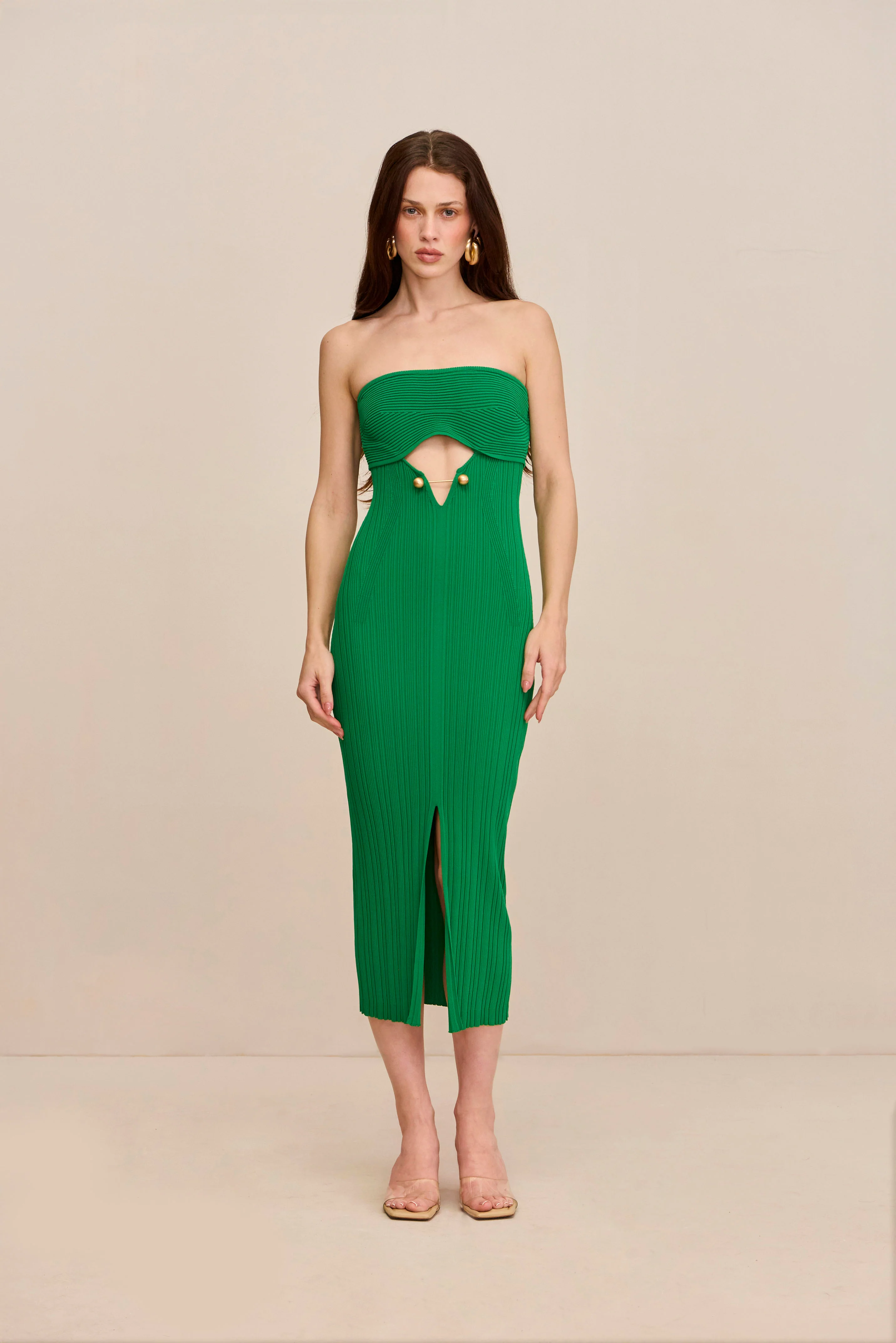 CHRISTY KNIT DRESS - MALACHITE