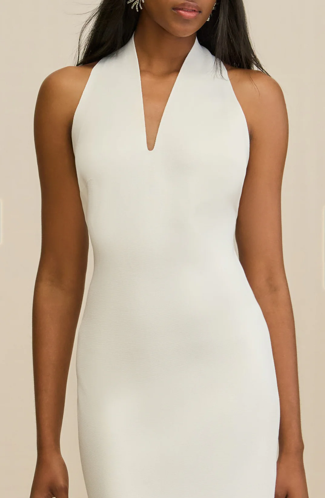 CAIA KNIT DRESS - OFF WHITE