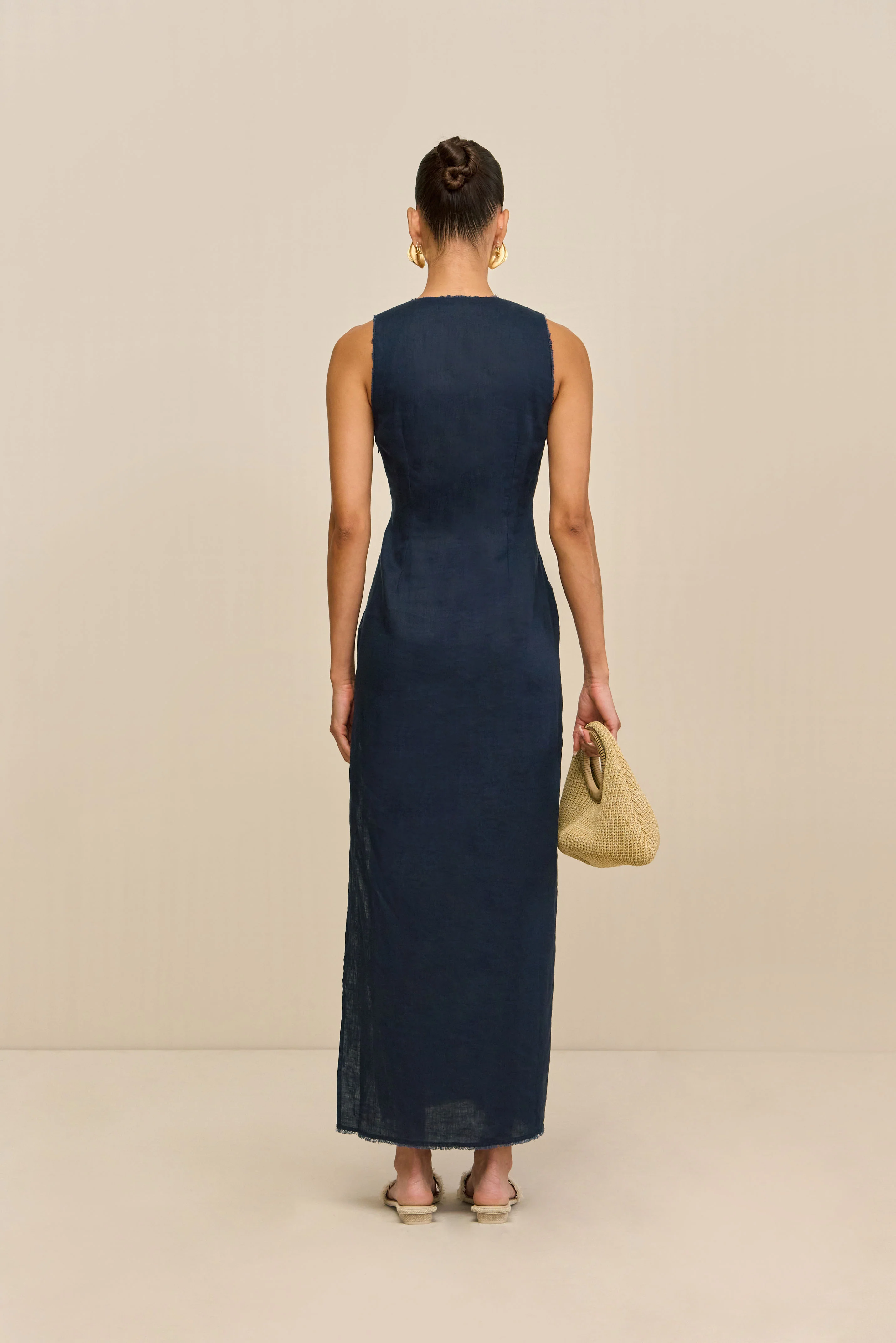 NORMA DRESS - DEEP LAKE