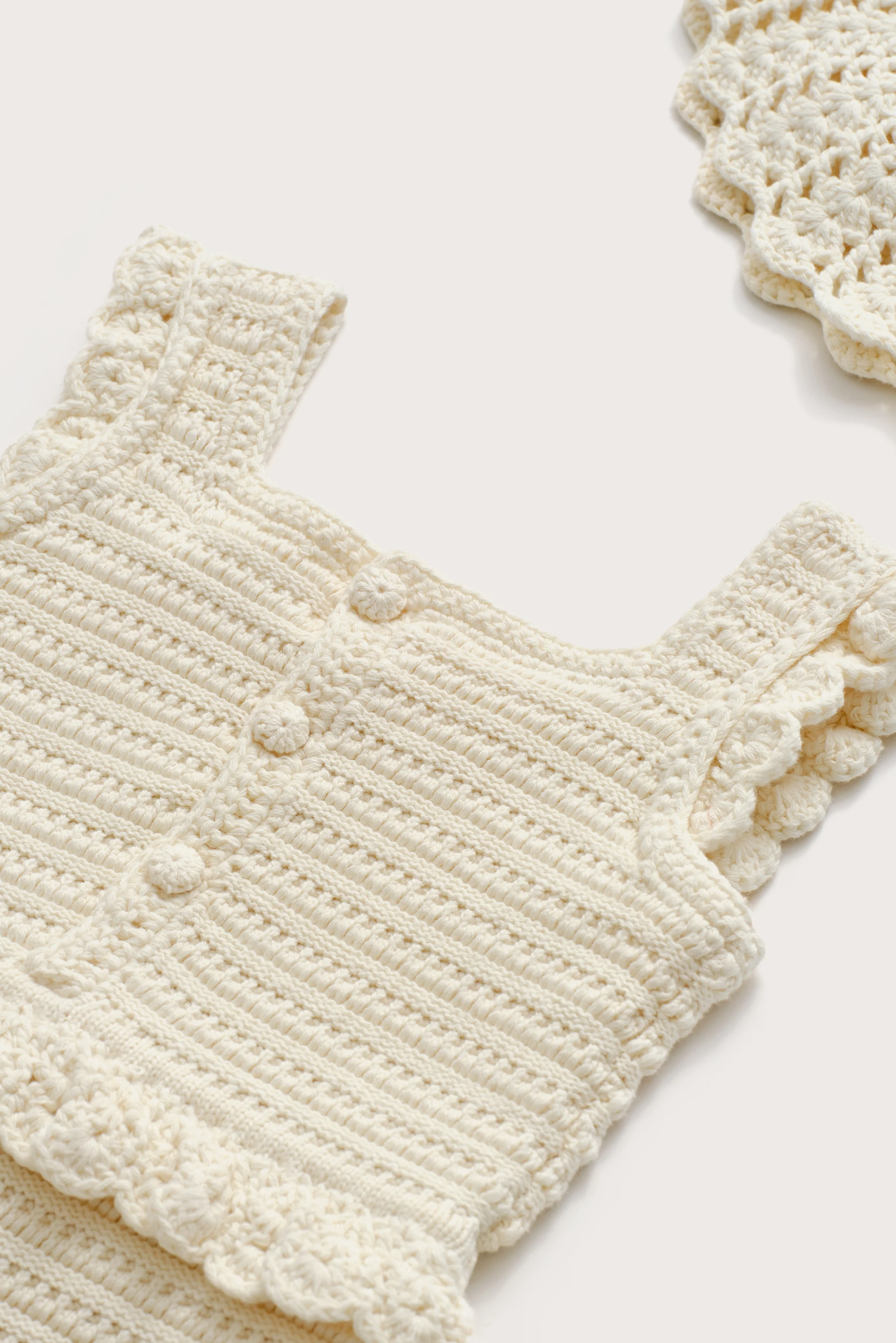 BABY CATALINA JUMPSUIT SET - OFF WHITE