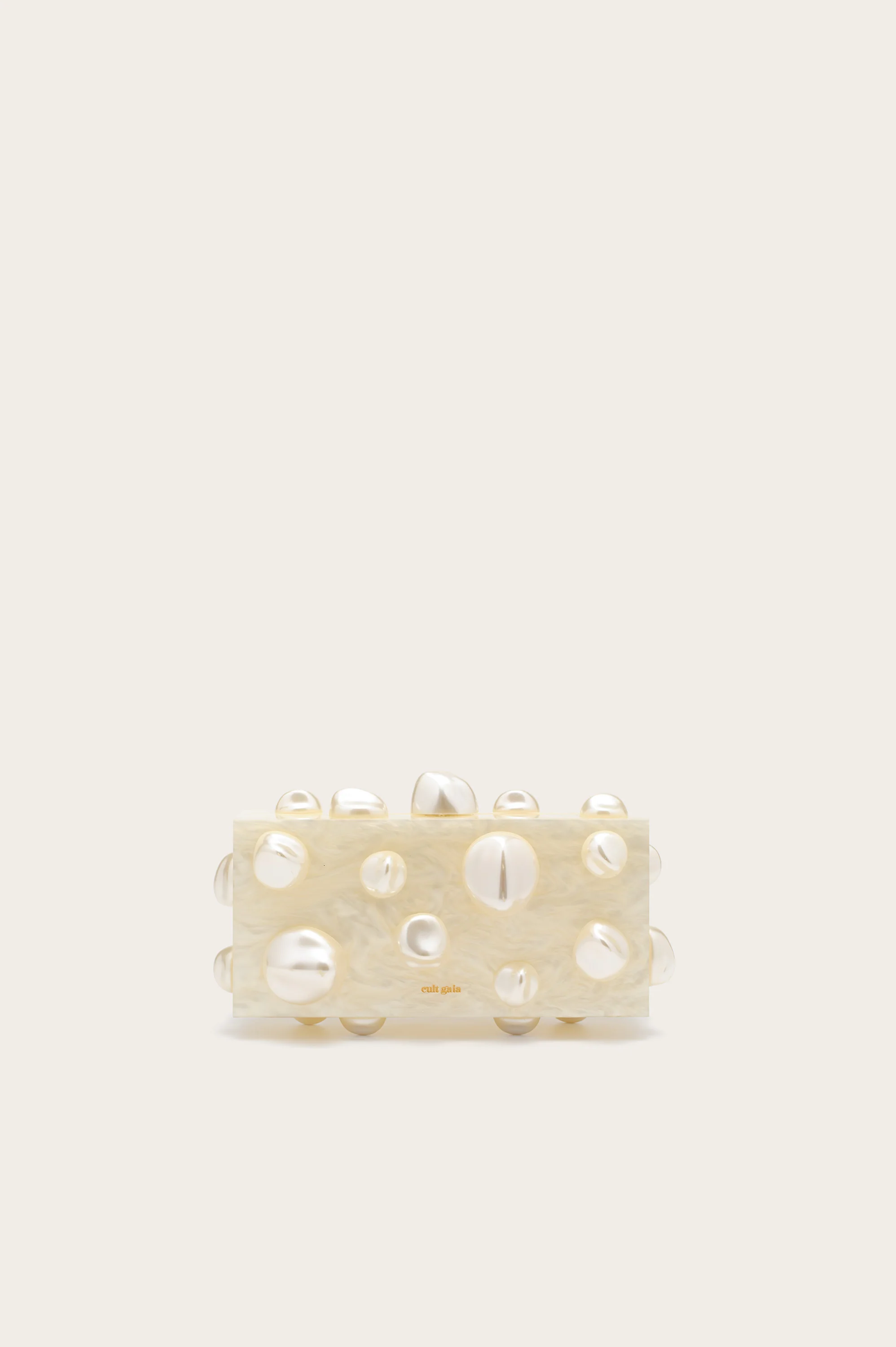 ORBS CLUTCH - IVORY