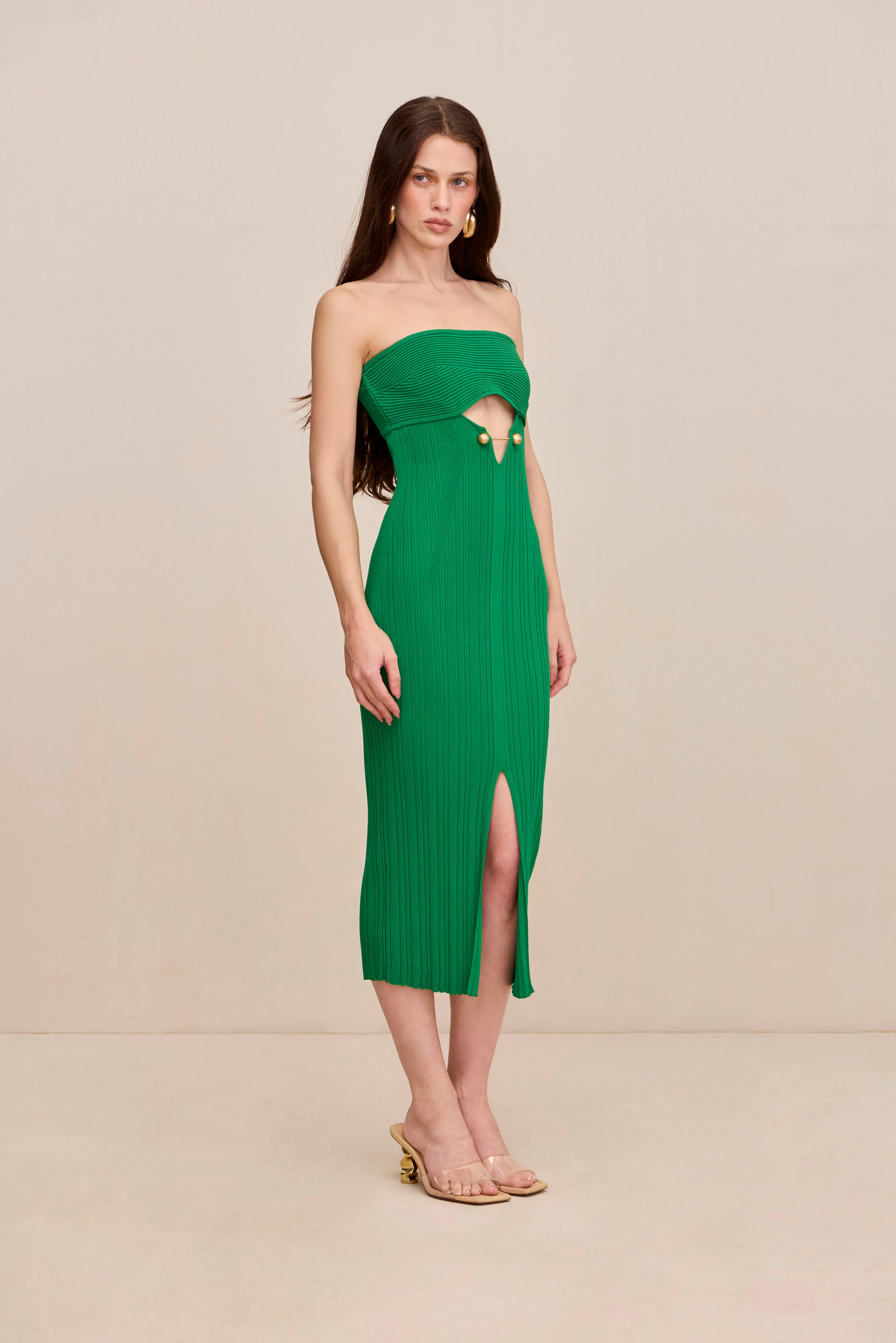CHRISTY KNIT DRESS - MALACHITE