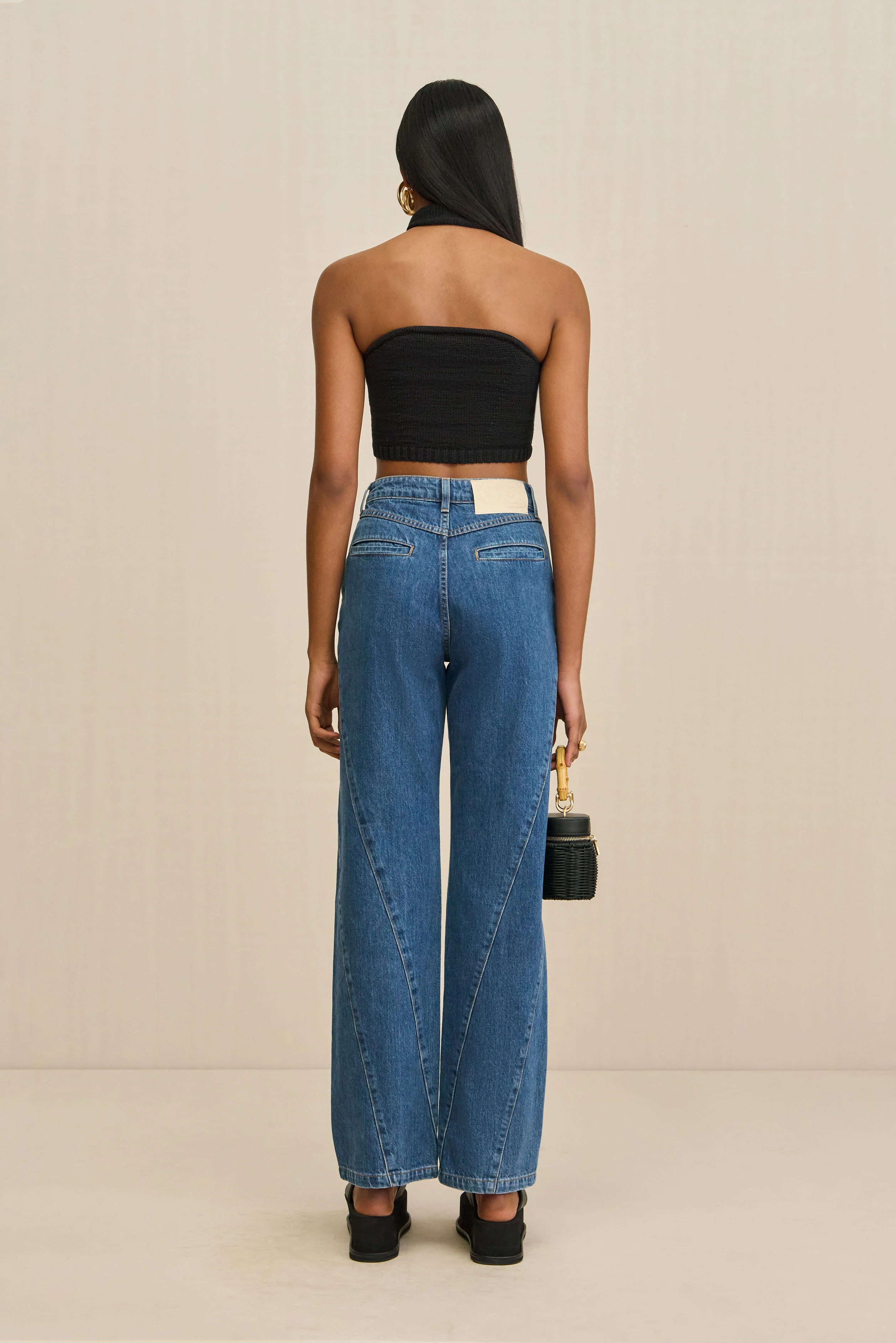 SORINE KNIT TOP - BLACK