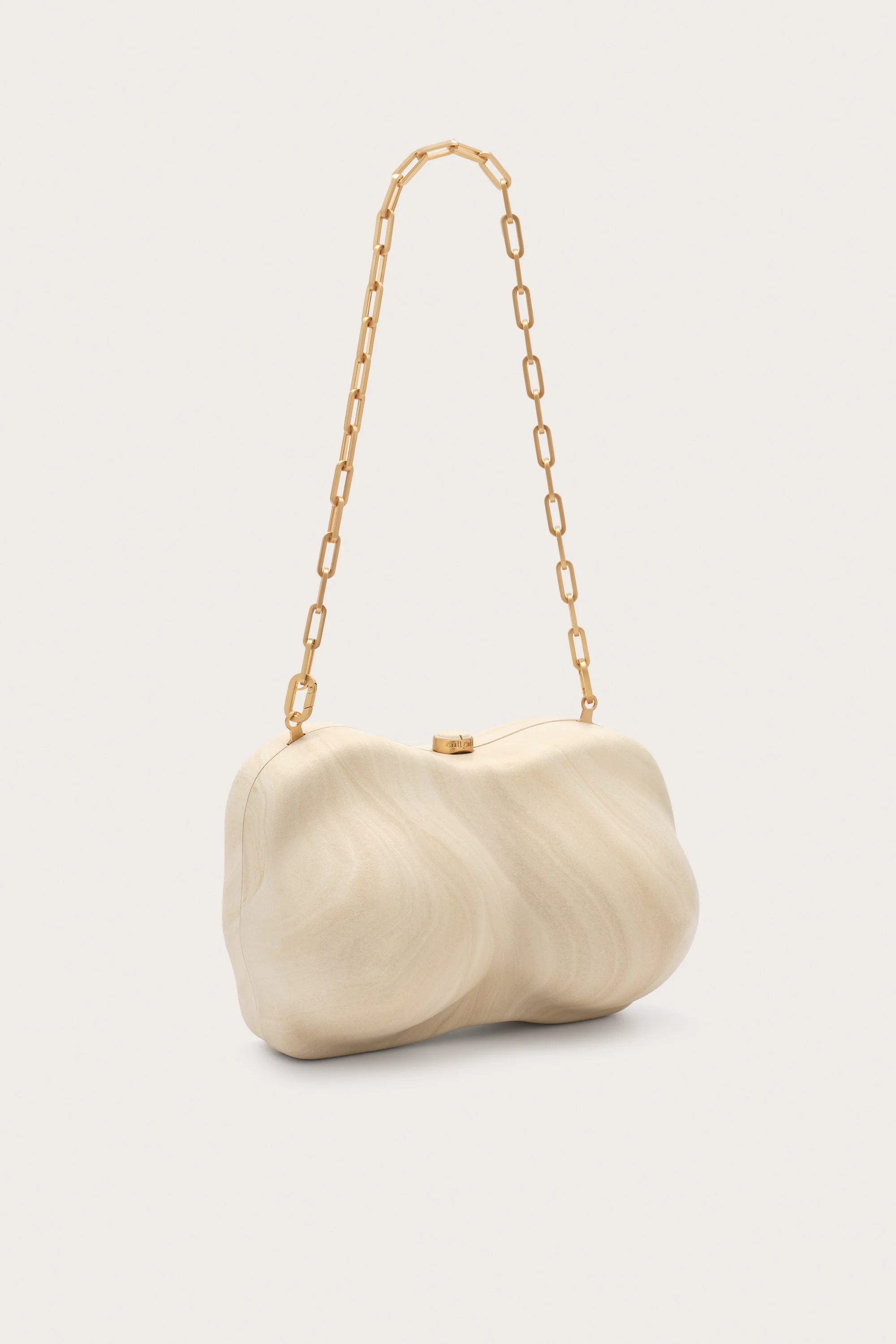 REINA CLUTCH - TRAVERTINE
