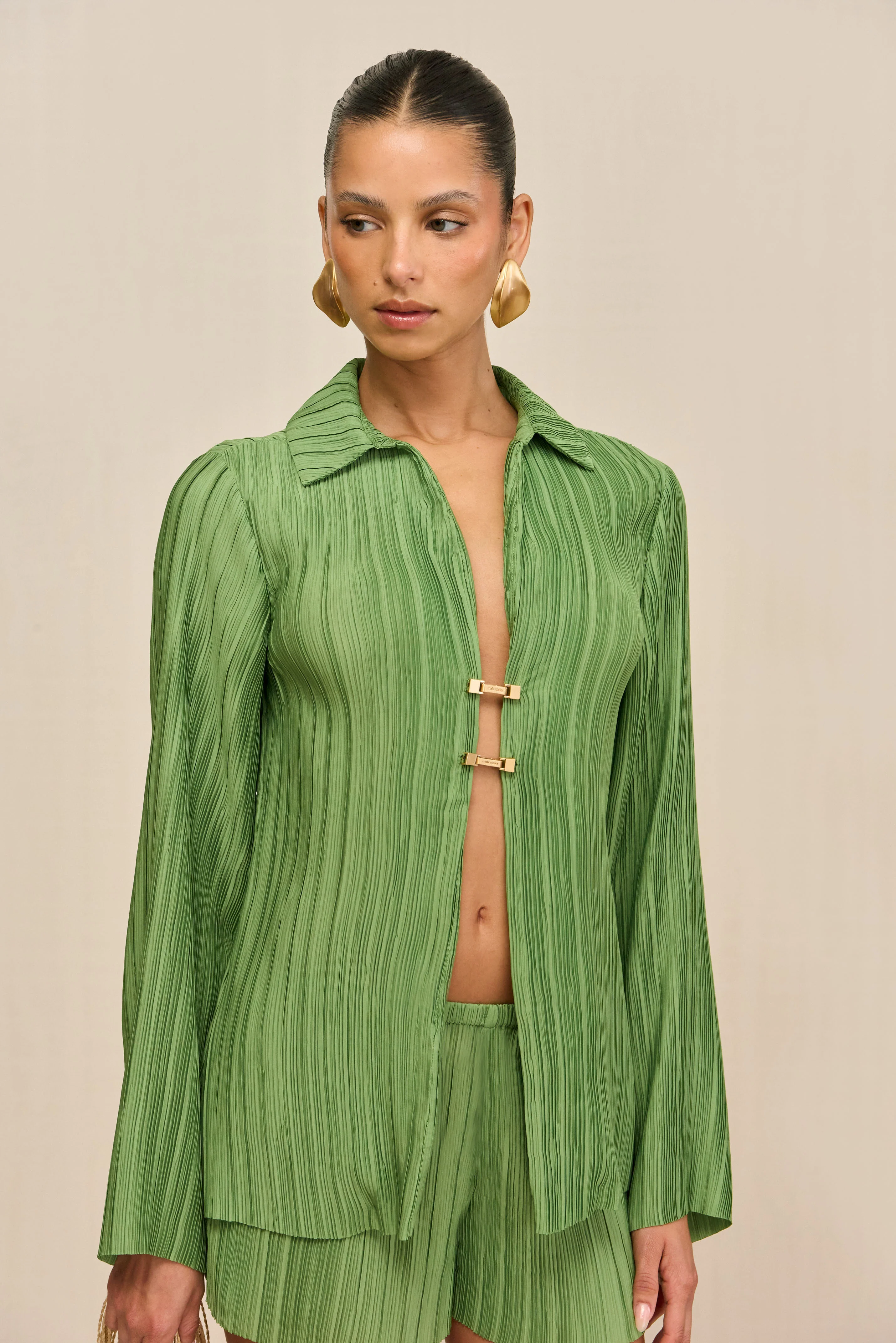 CLARABELLE TOP - PISTACHIO