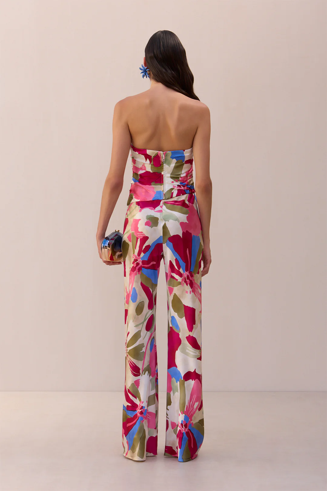 KRISHA TOP - FLORAL ROSETTE