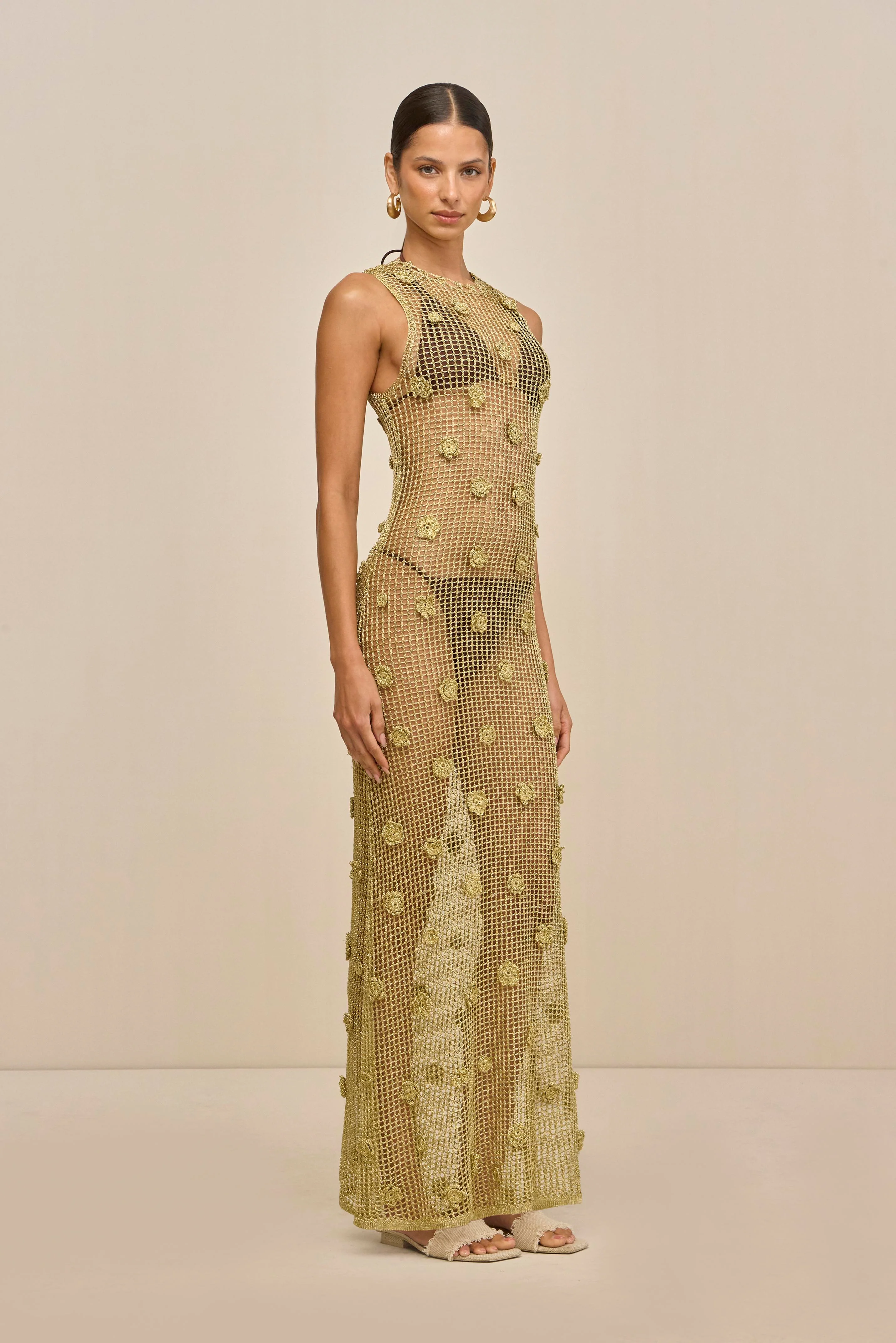 VERMEER DRESS - GOLD