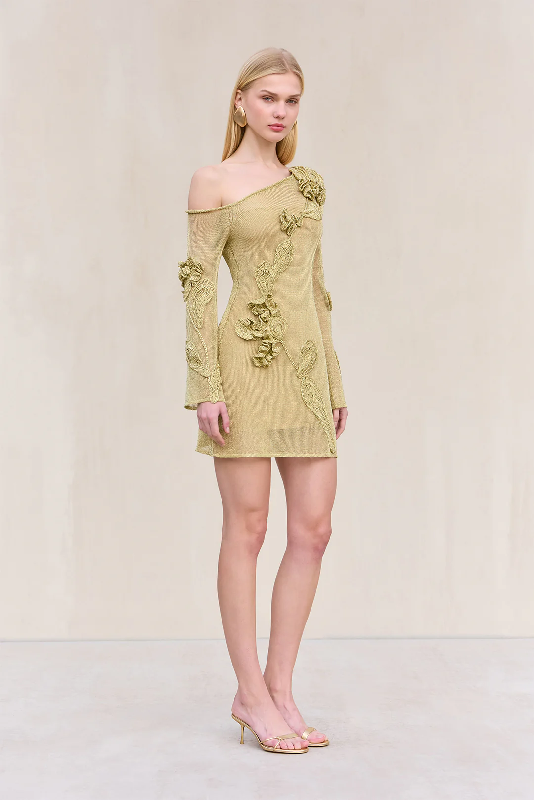 BOWIE KNIT DRESS - GOLD