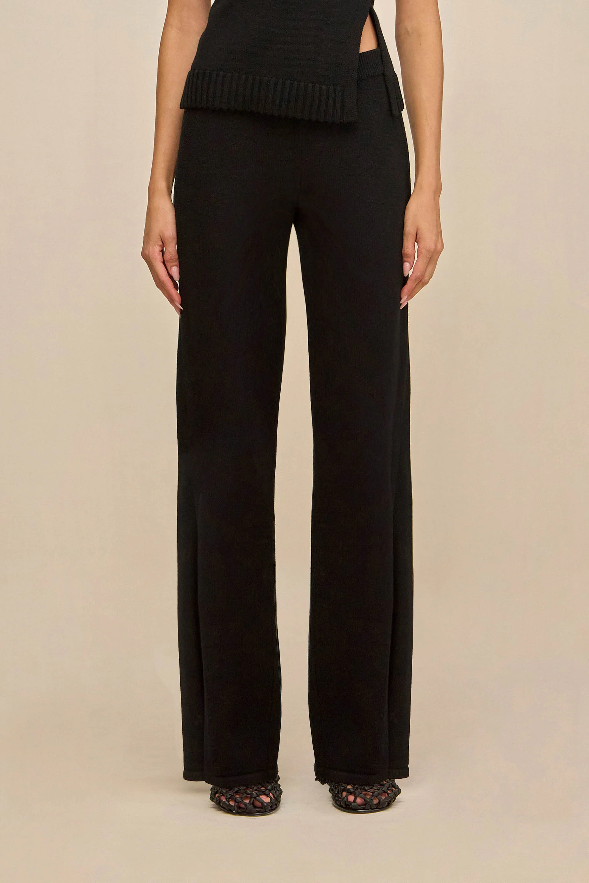 SHANE KNIT PANT - BLACK