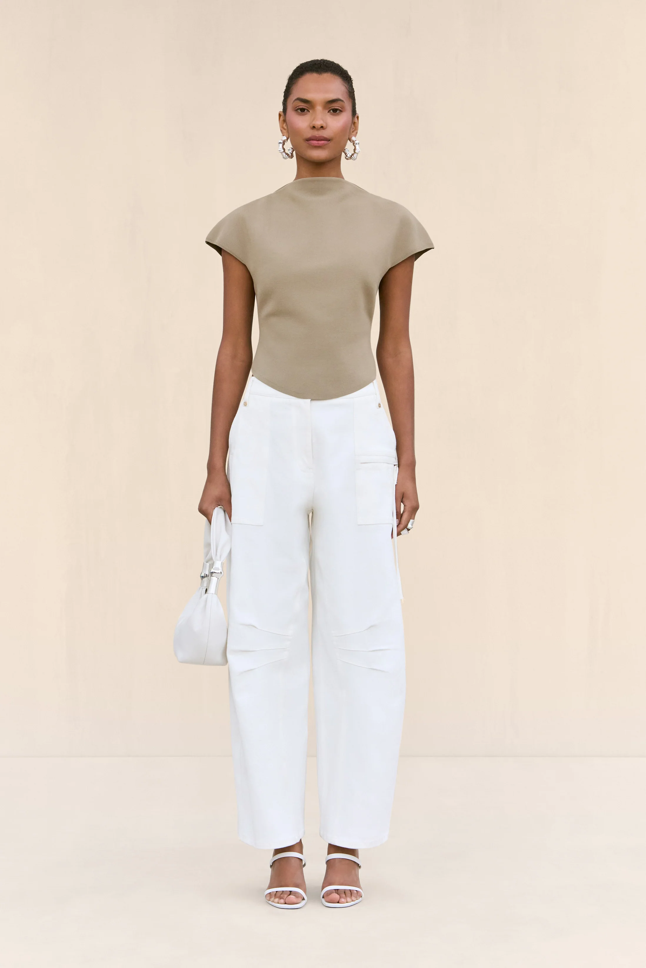 VIRGINIANA KNIT TOP - NUTMEG