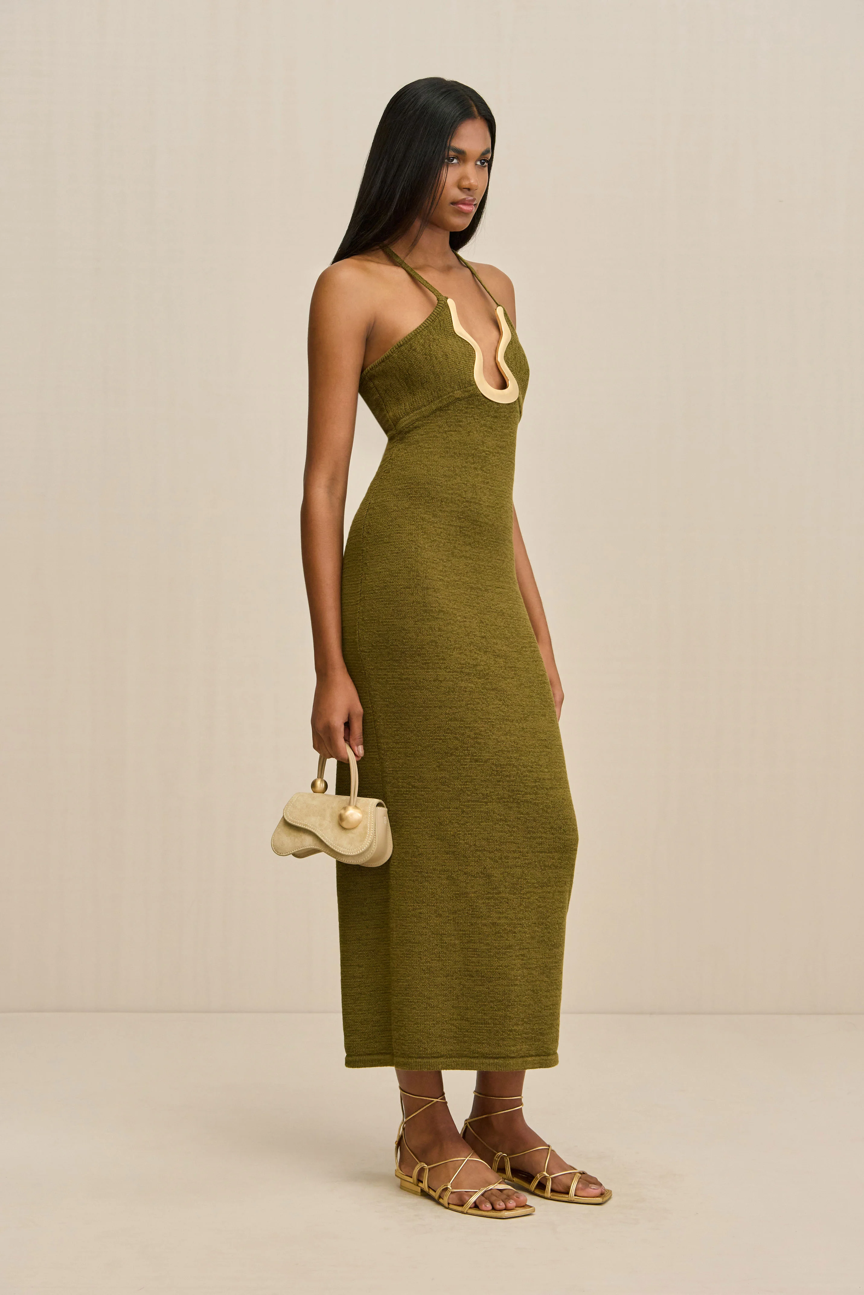 VALMA KNIT DRESS - SERPENT