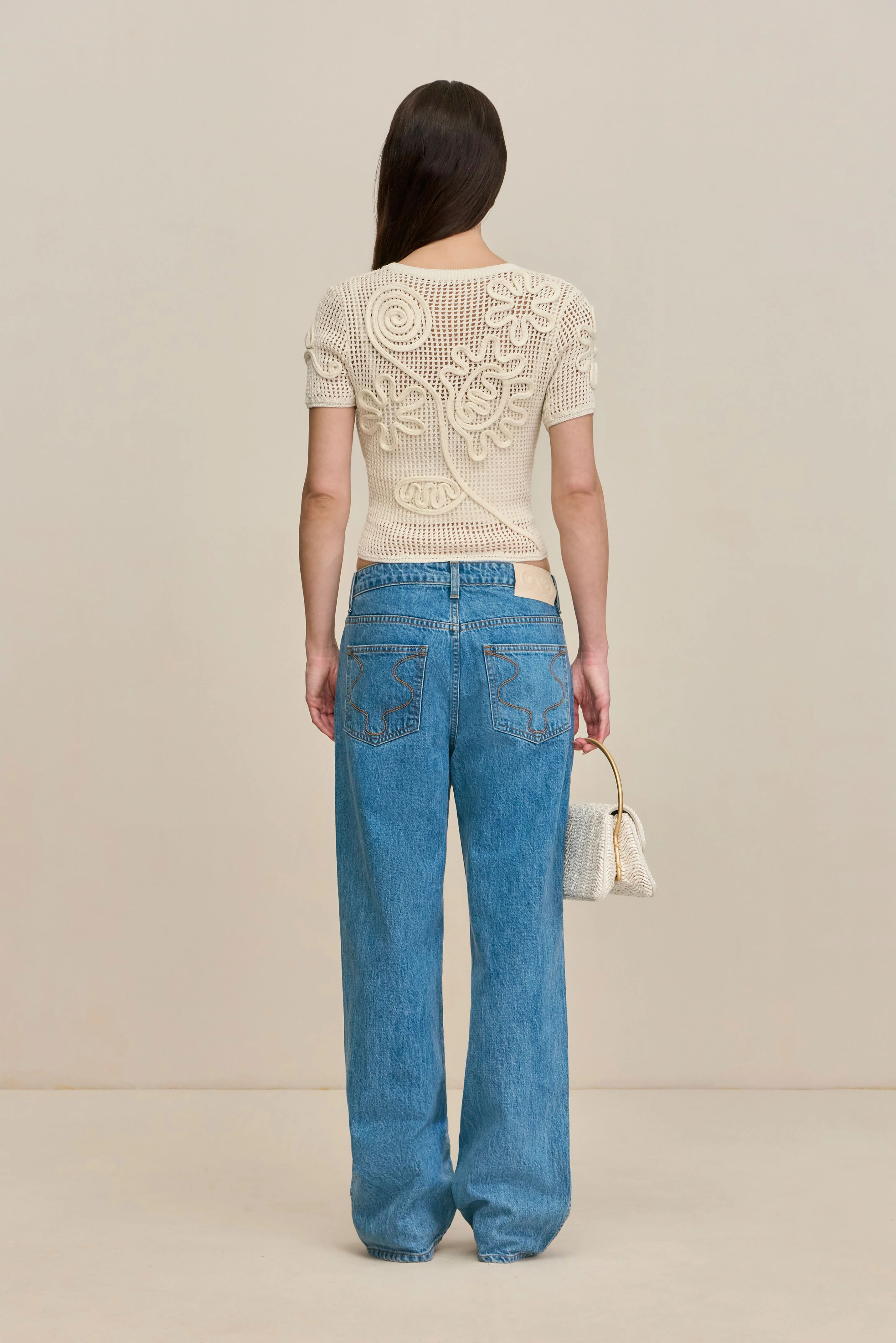 ILEANA KNIT TOP - OFF WHITE